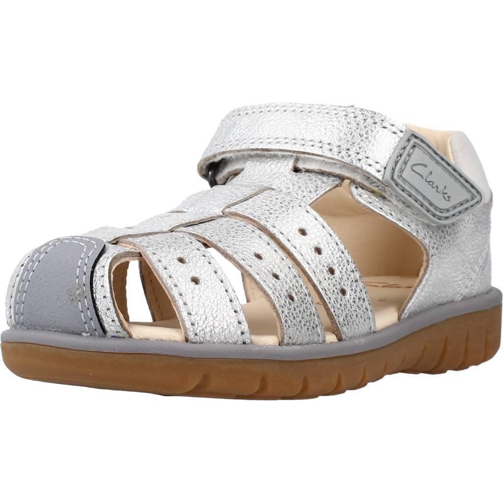 Sandały CLARKS ROAM BAY T Srebrny