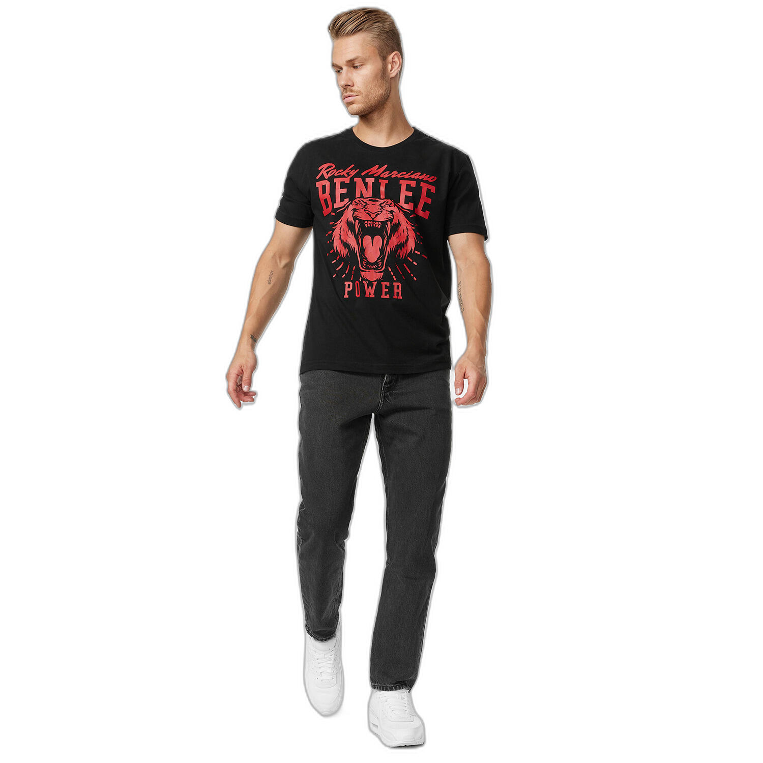 T-shirt o klasycznym kroju Benlee Tigerpower