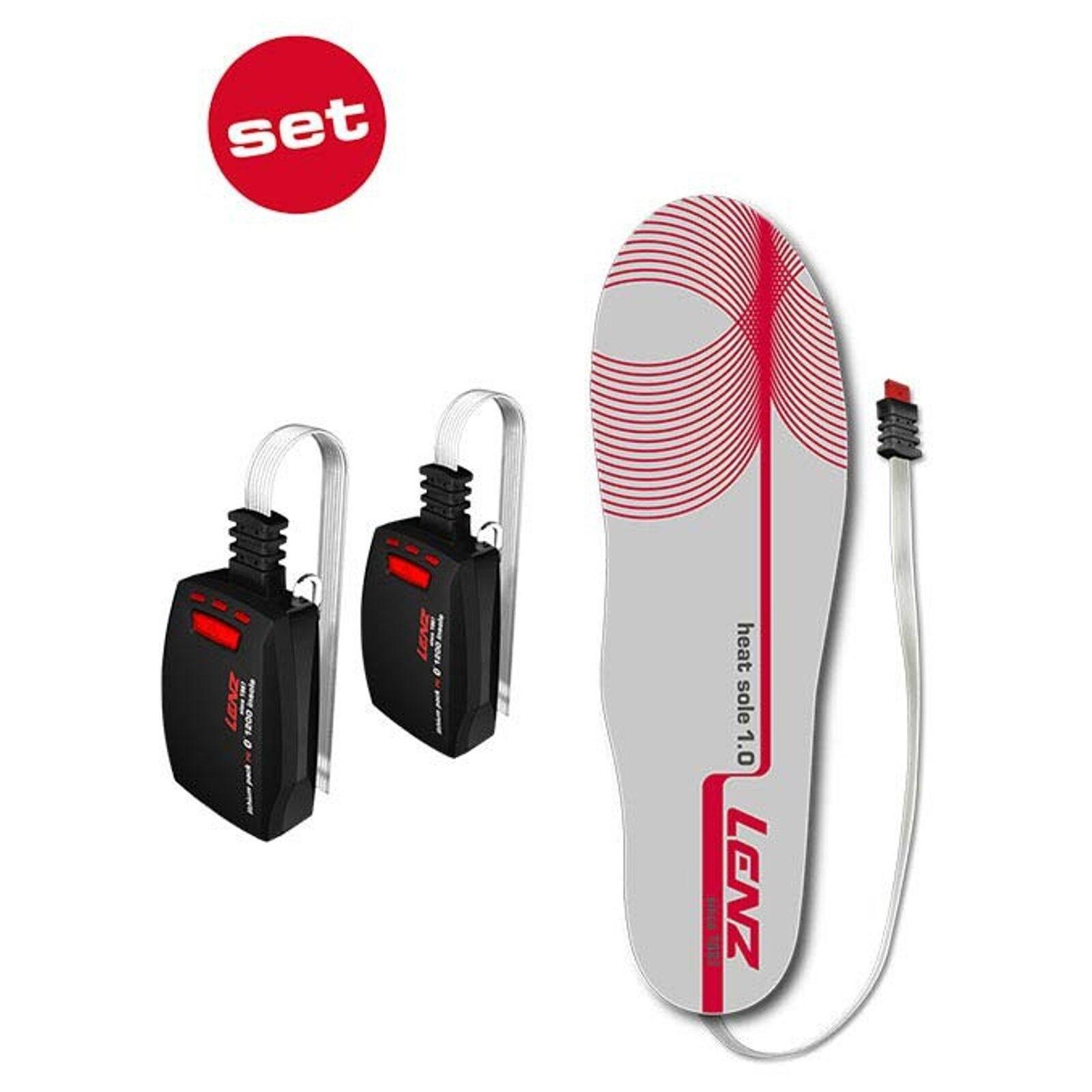Podgrzewane wkładki do butów Lenz Set Of Heat Sole 1.0 + Lithium Pack Insole