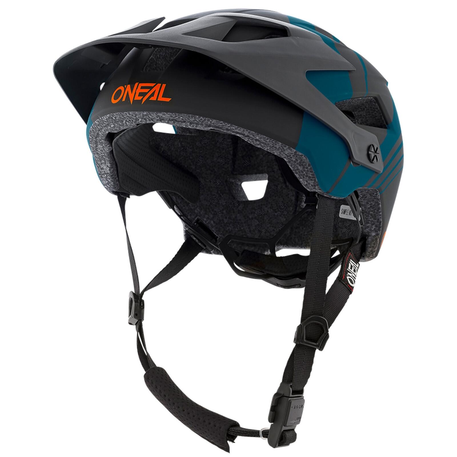 Kask rowerowy MTB DEFENDER NOVA  czarny/petrolowy