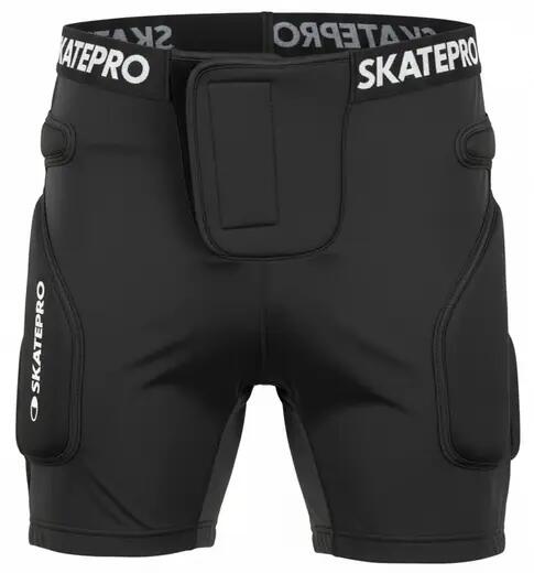 Sporty zimowe Spodenki Ochronne SkatePro Crash Spodnie - M - Czarny