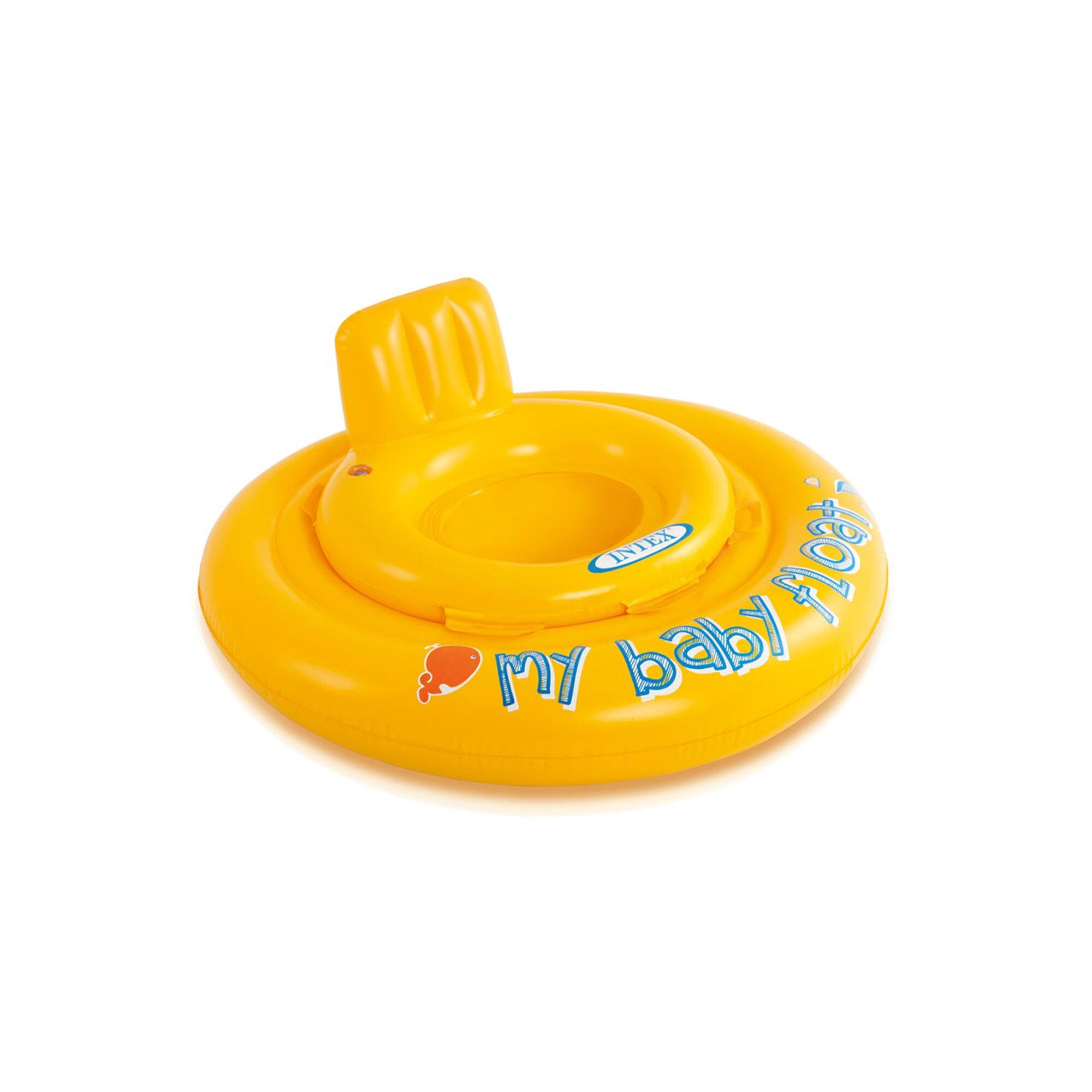 Intex Baby Swim Seat | Round | Yellow | Up To Max 11 Kg