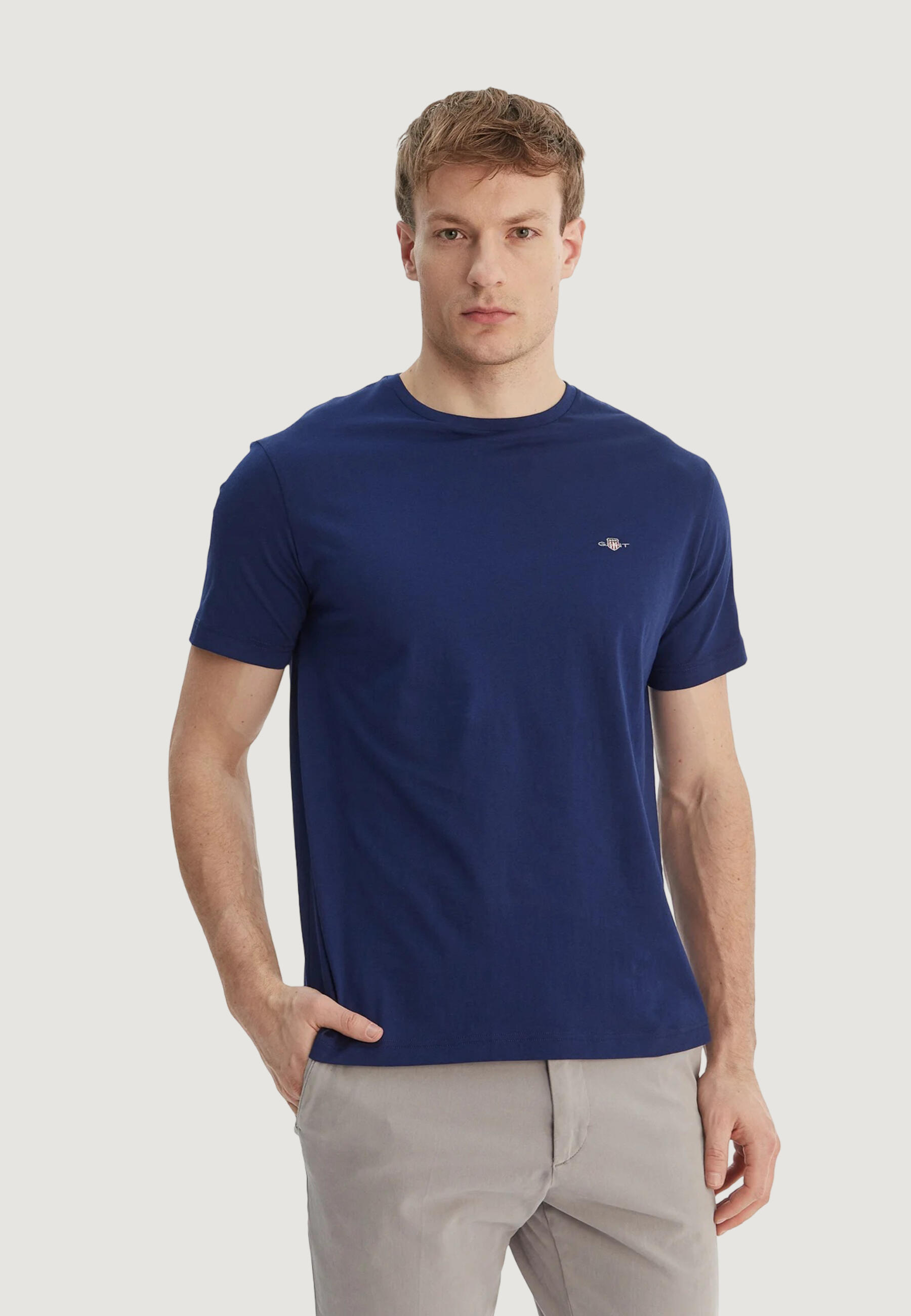 Koszulka crop top Mężczyzna GANT REG SHIELD SS T-SHIRT