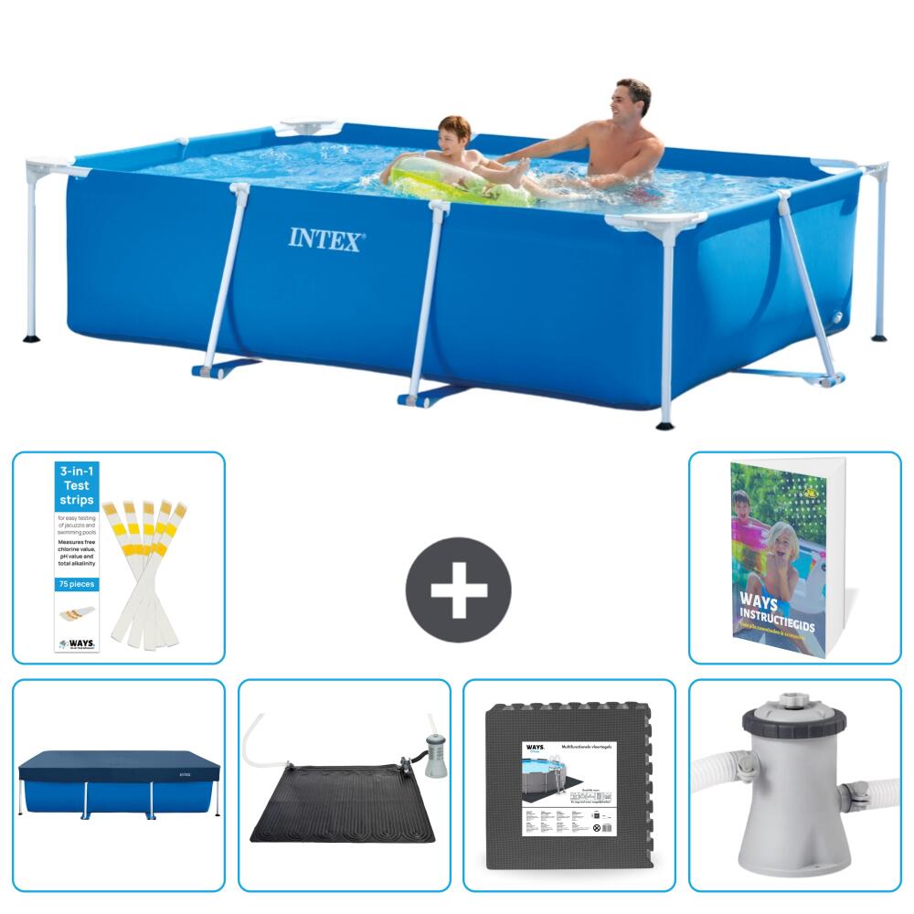 INTEX Basen ze stelażem Prostokątny - 260x160x65 cm - 7-częściowy S21
