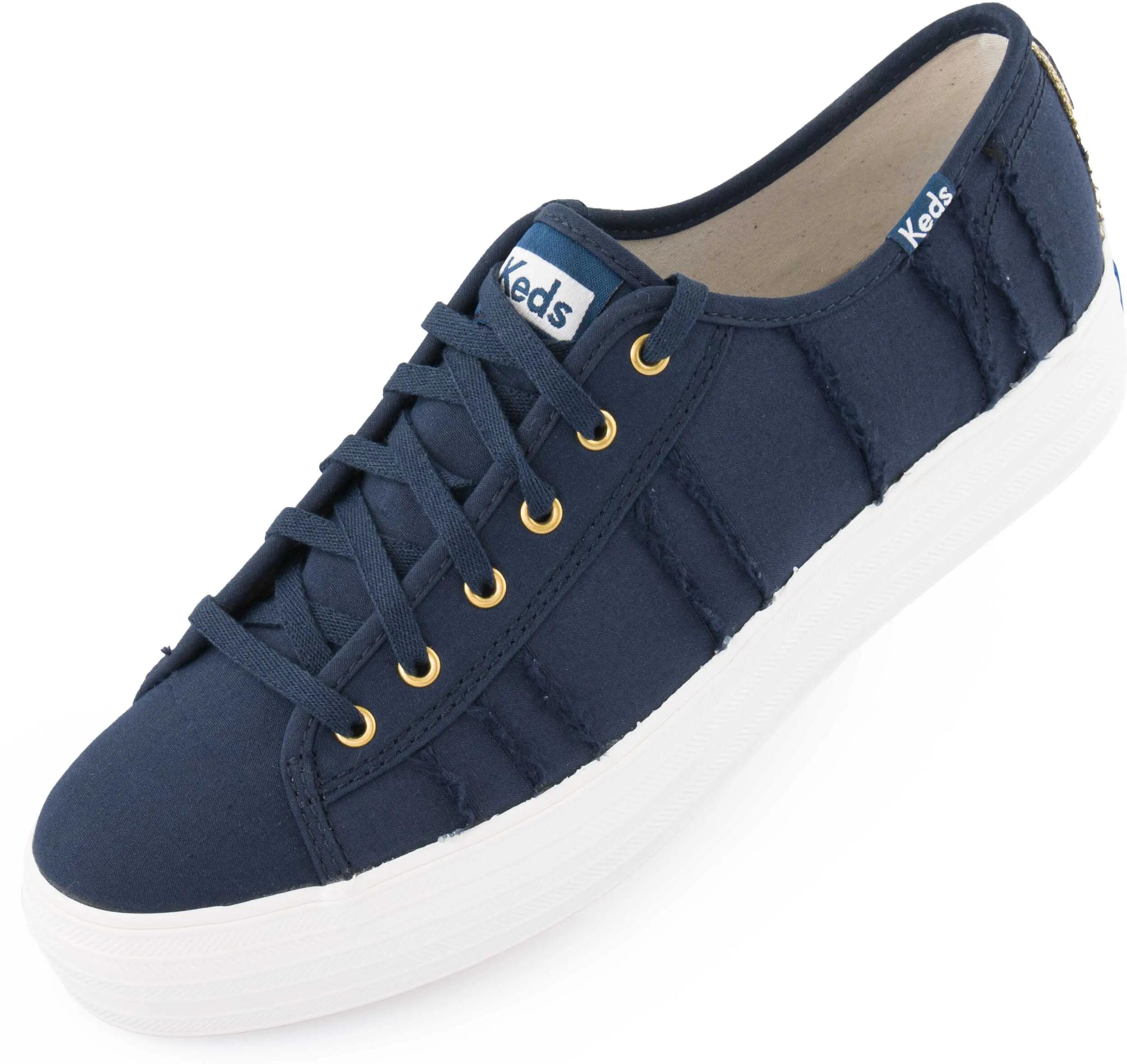 Buty damskie Keds Wms Triple Kick Eyelash Canvas Indigo Blue