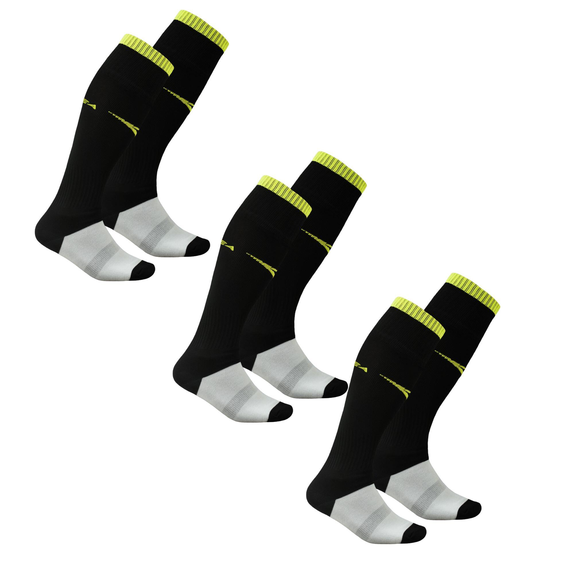 Getry piłkarskie C168 czarne 3 pary