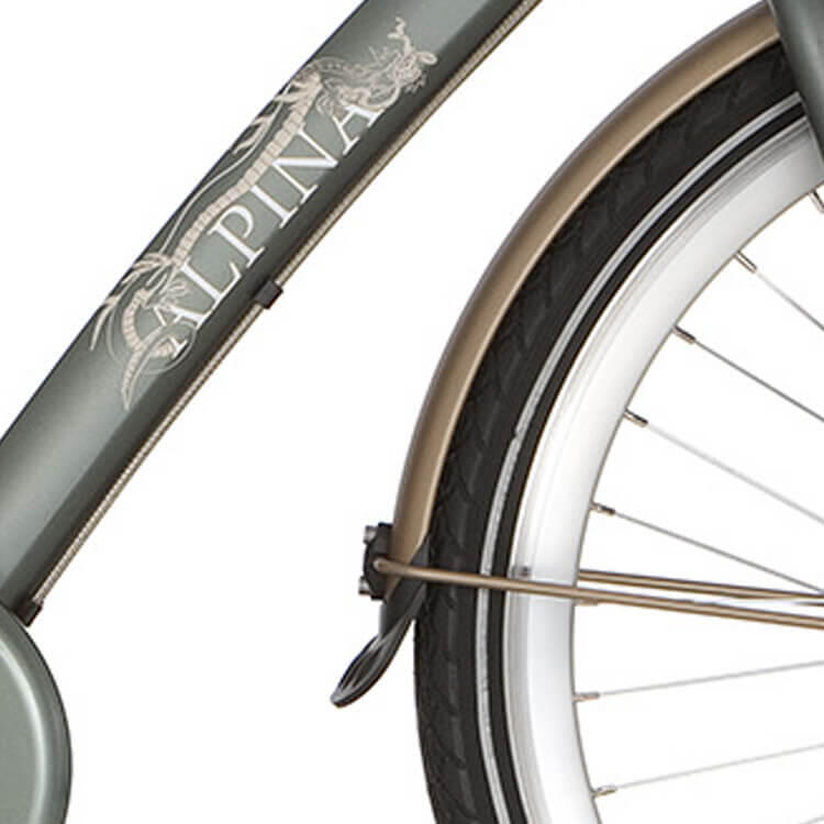 Alpina błotnik Curve 24 Matt Gold