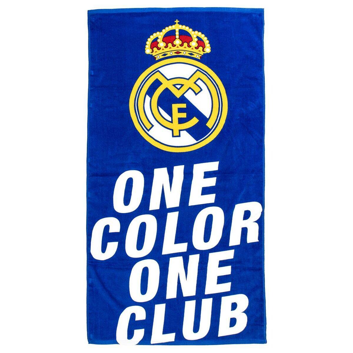 Ręcznik plażowy Real Madrid C.F. One Color Niebieski
