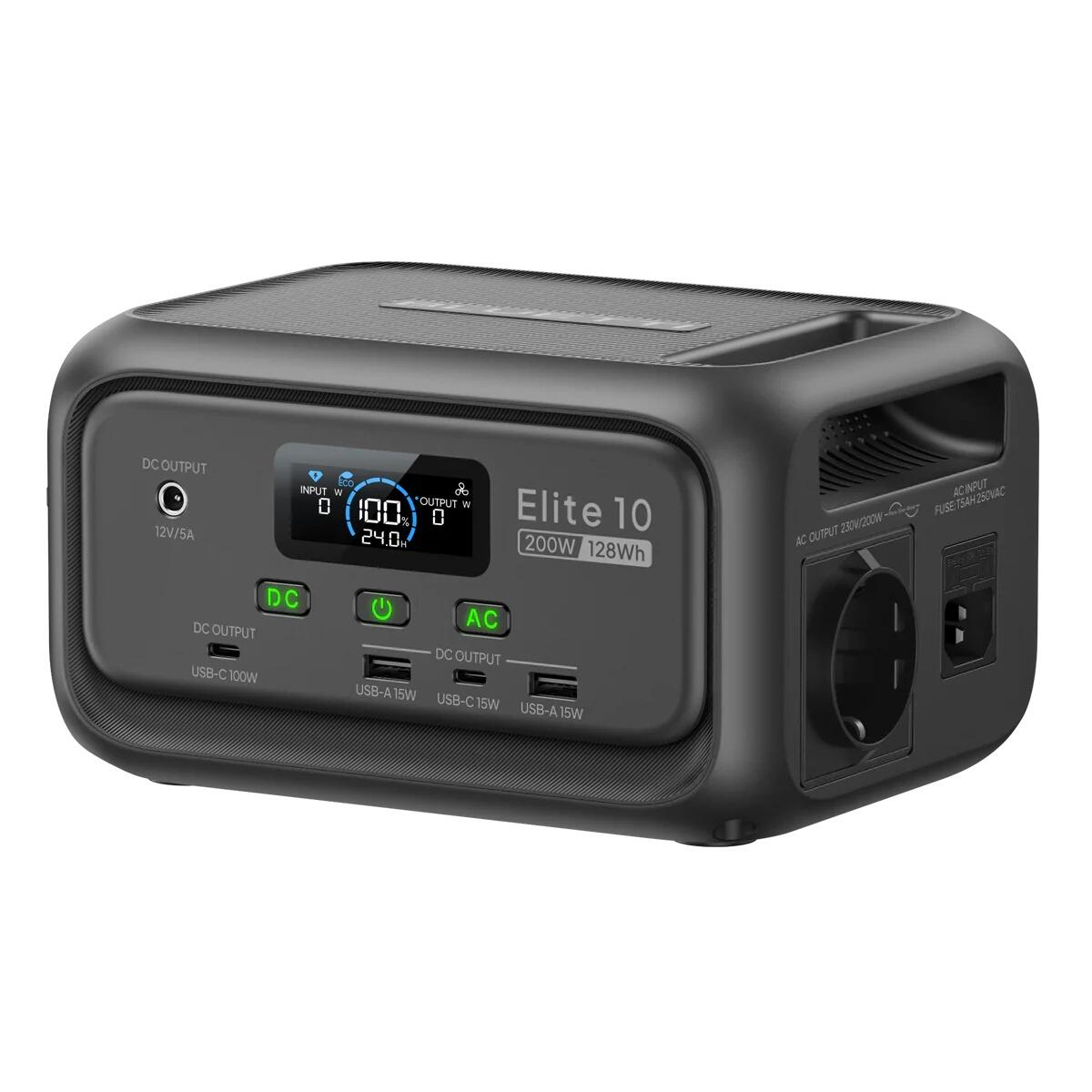 Elite 10 MINI Przenośna stacja zasilania 128Wh weekendy i kemping - 99% RENEW