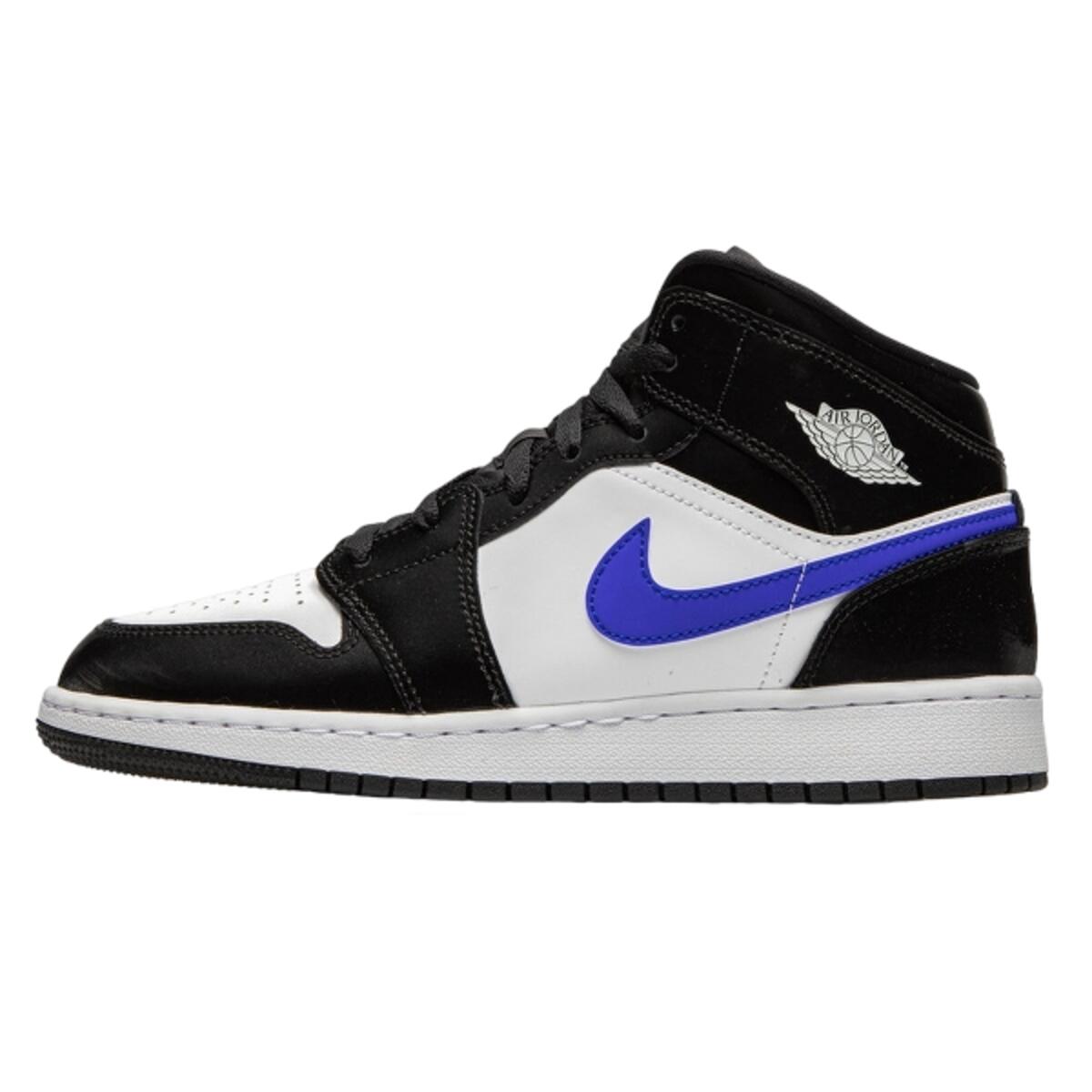Air Jordan 1 Mid Black Racer Blue White