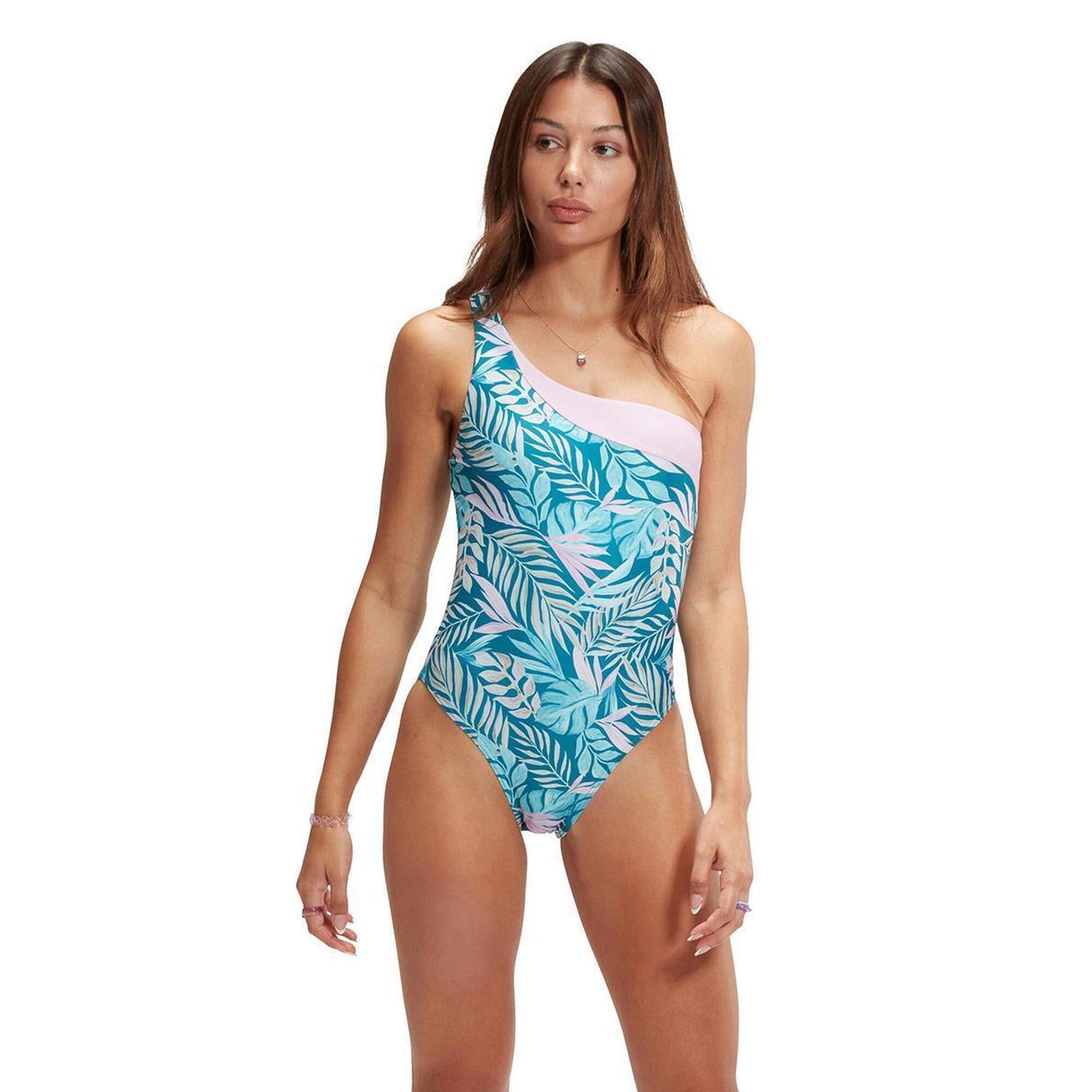 Asymetryczny Kostium Kąpielowy Speedo – Niebieski/Różowy – Rozmiar 34