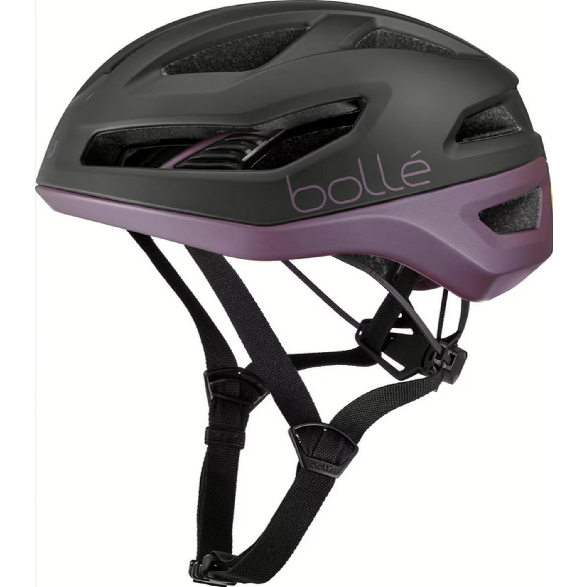Kask rowerowy szosowy „Eco Avio Pure Mips” czarny fioletowy matowy