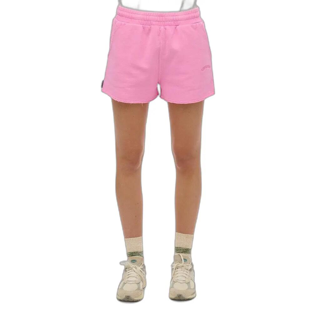 Szorty z logo w kolorze denimowym dla kobiet Superdry