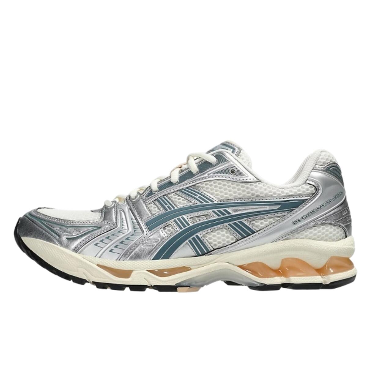 ASICS Gel-Kayano 14 Birch Pure Silver Teal Gold
