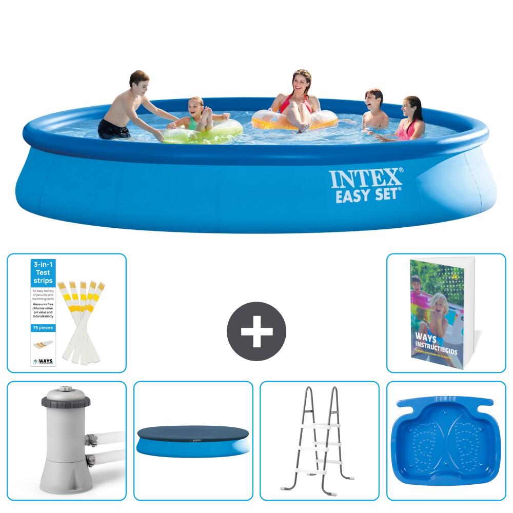 INTEX Basen Easy Set Okrągły - 457x84 cm - 7-częściowy S314