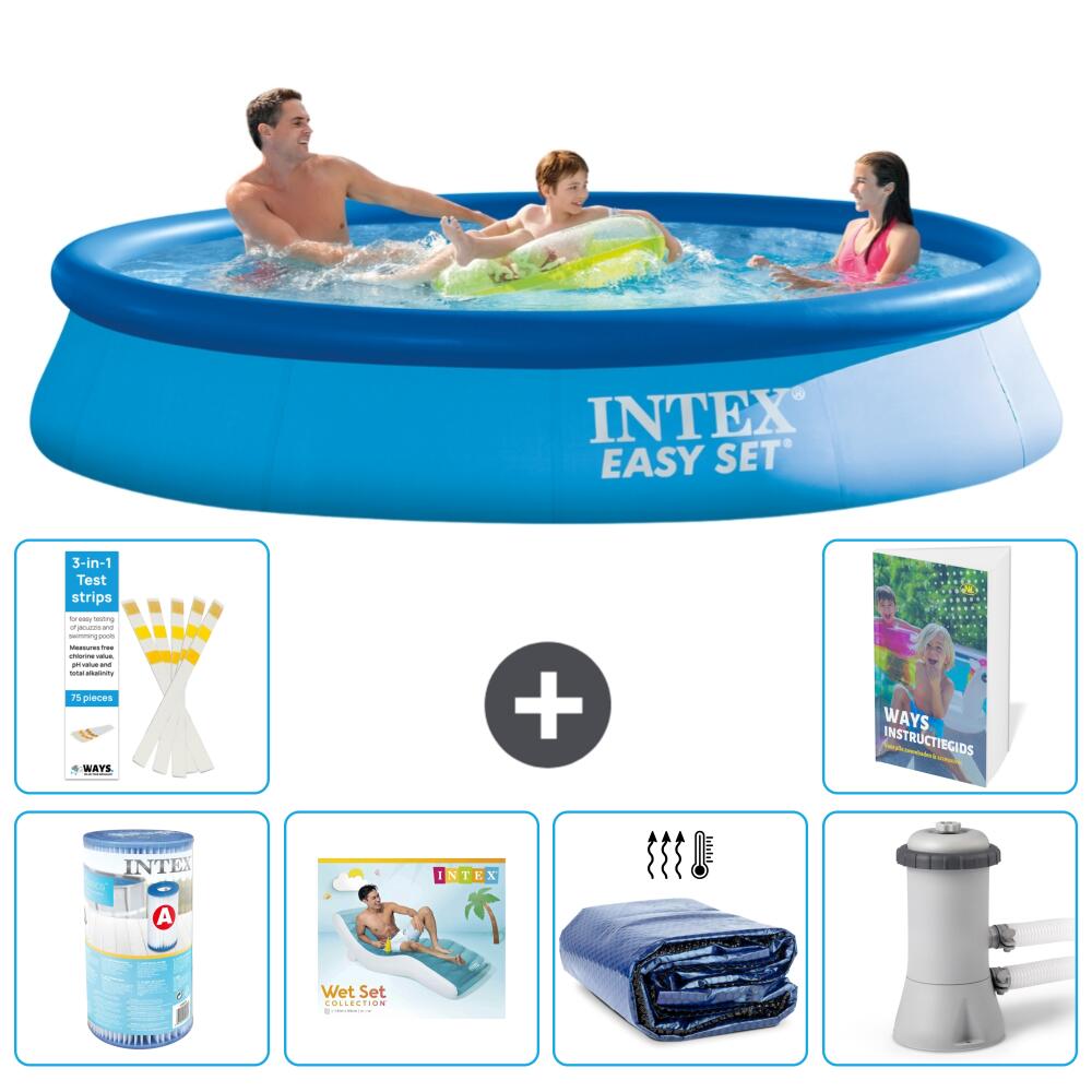 INTEX Basen Easy Set Okrągły - 366x76 cm - 7-częściowy S173