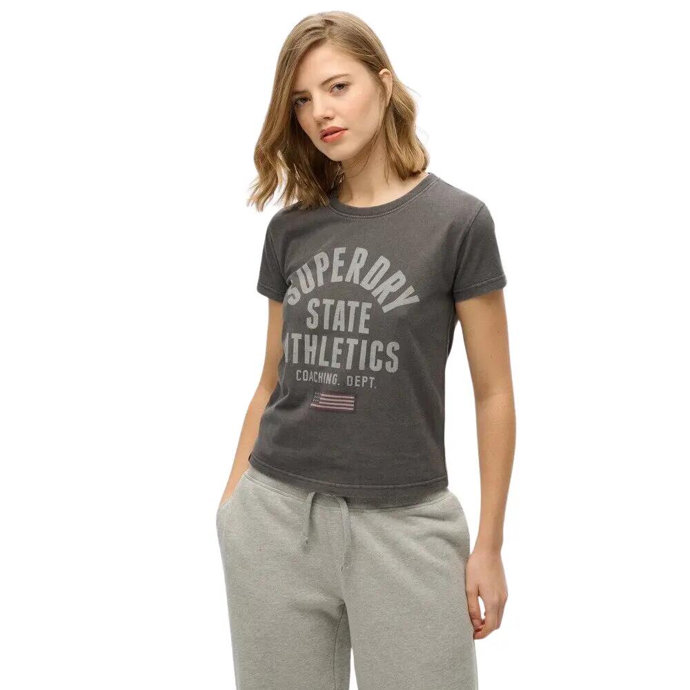 Dopasowana koszulka z motywem dla kobiet Superdry Athletic