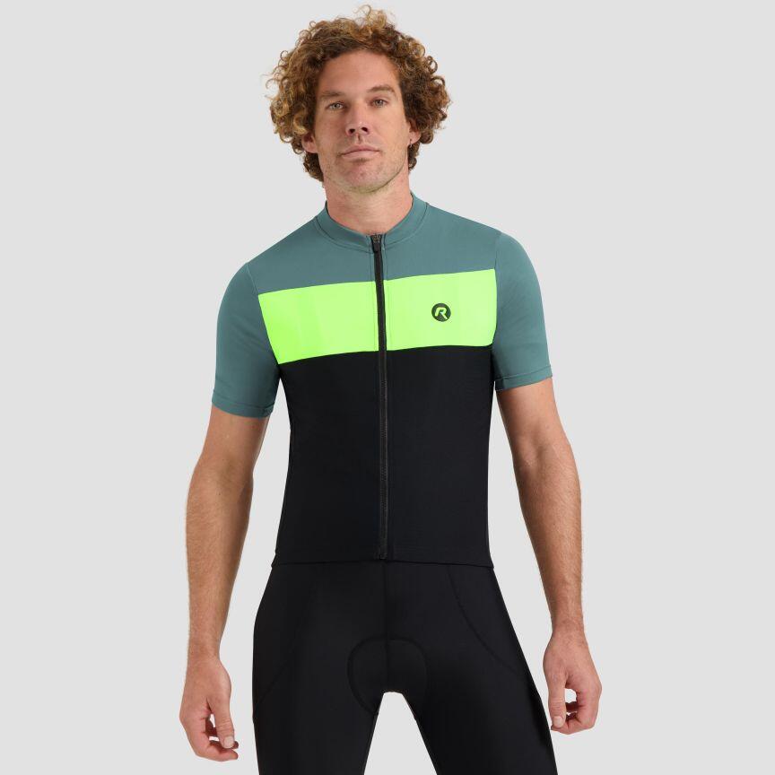 Koszulka rowerowa męska Rogelli Core Block