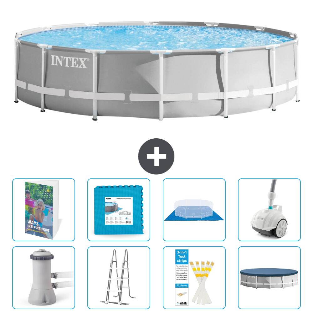 INTEX Basen Prism Frame Okrągły - 427x107 cm - 9-częściowy S531