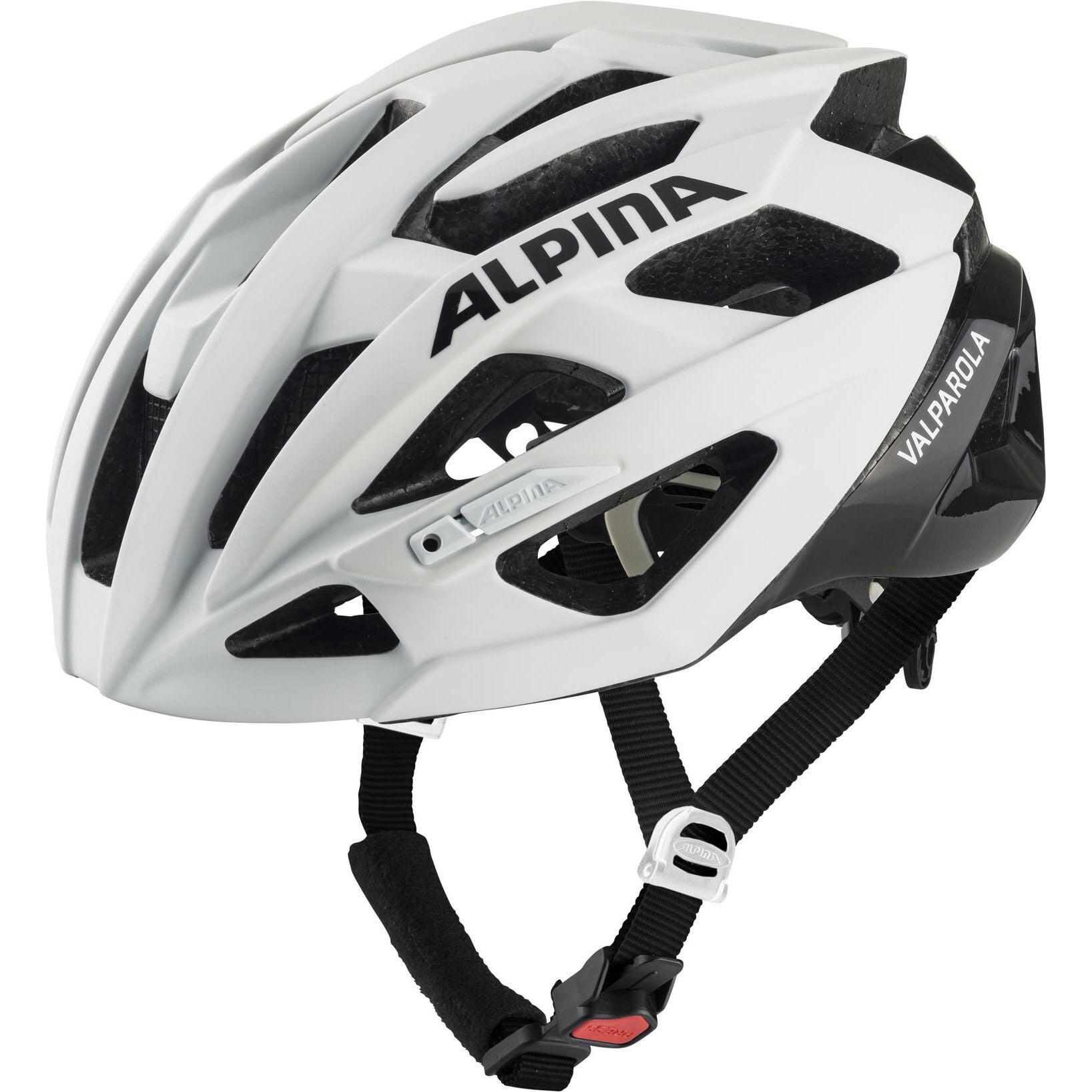 Kask sportowy Alpina 51-56 biało-czarny - Olympic Sportswear