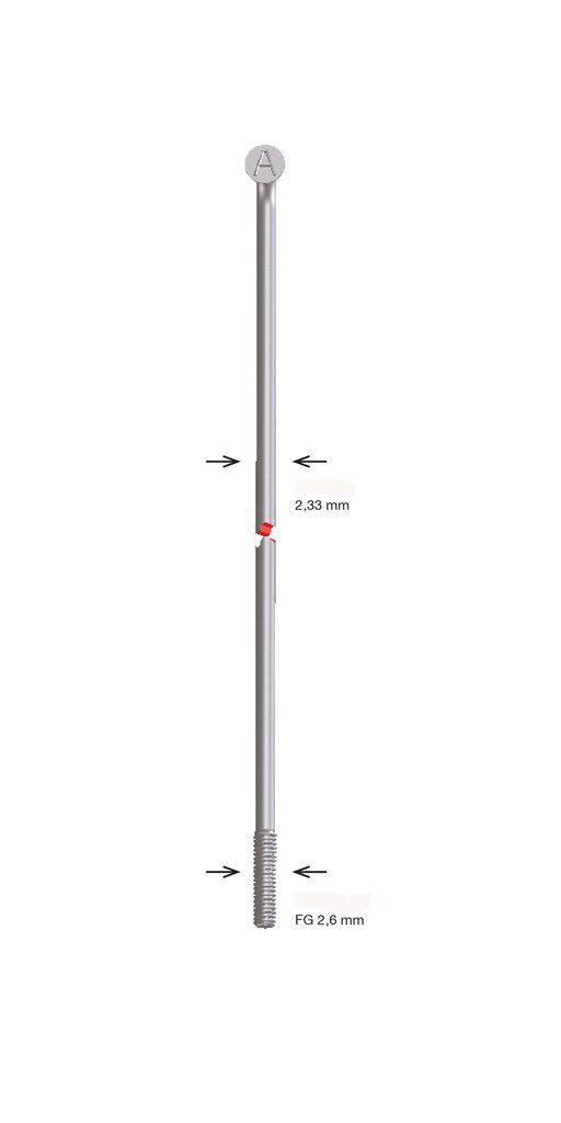 Szprychy Alpina 250 mm 13G Ø2,33 mm FG 2.6 ocynkowane zestaw 144