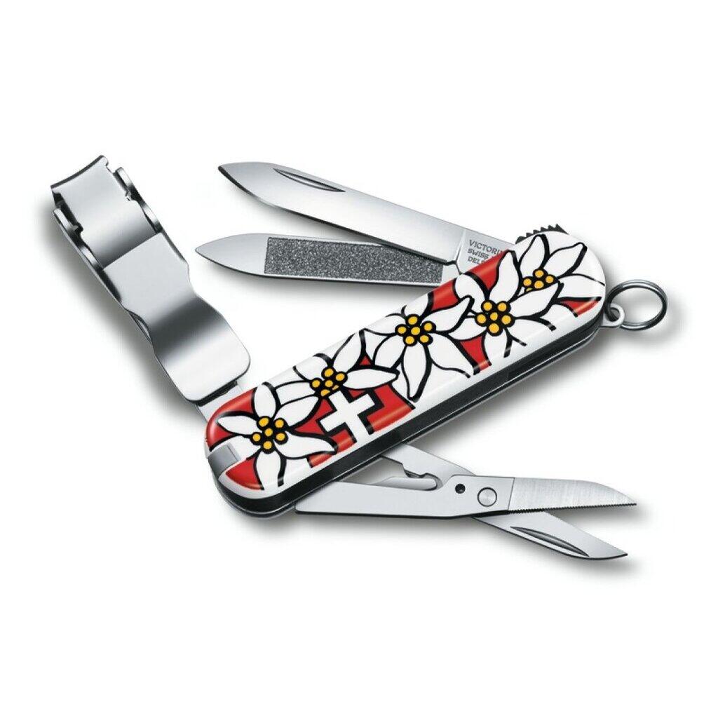 Scyzoryk Victorinox Nail Clip, 8 funkcji, fioletowy, kompaktowy