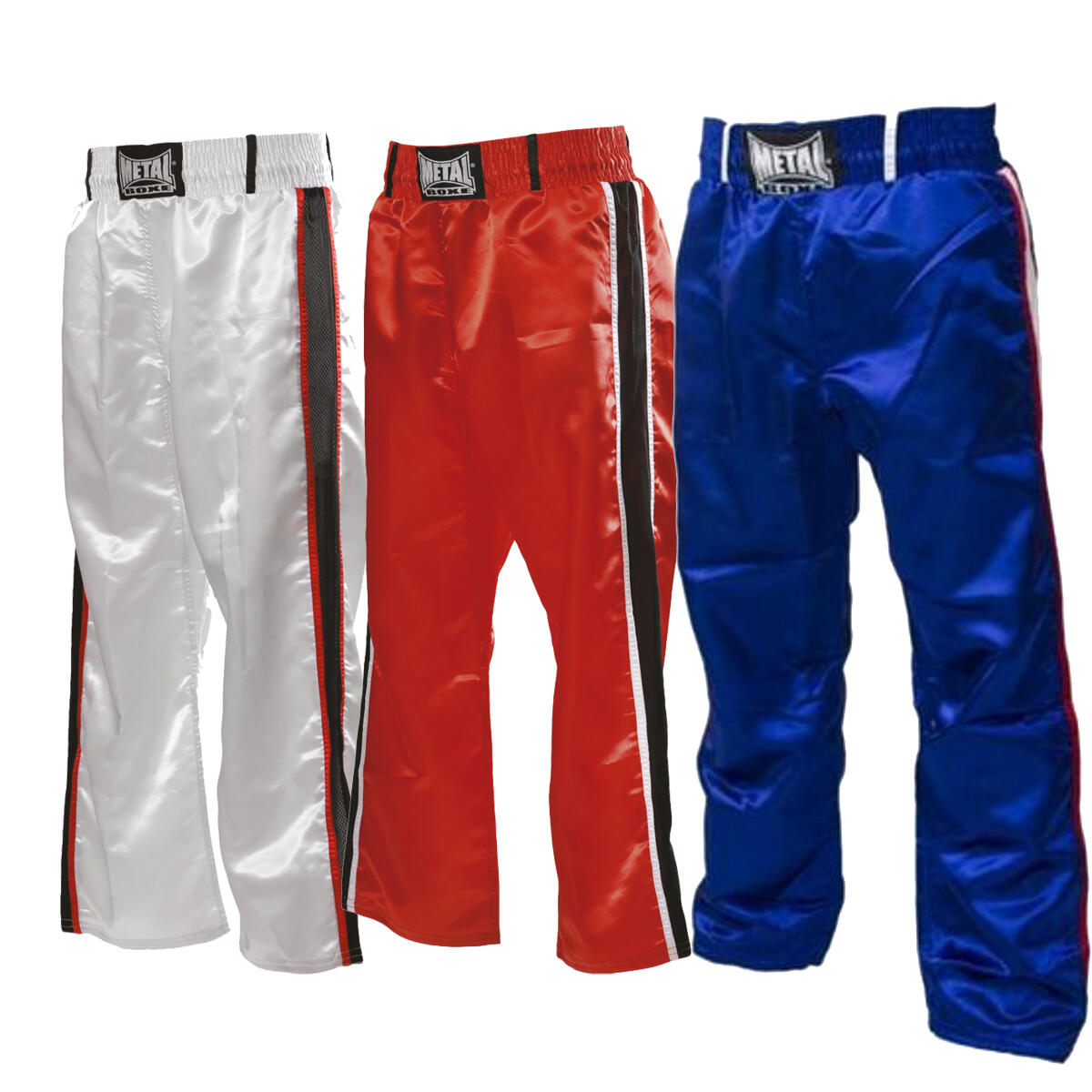 Spodnie dresowe full 2 paski czarne Metal Boxe
