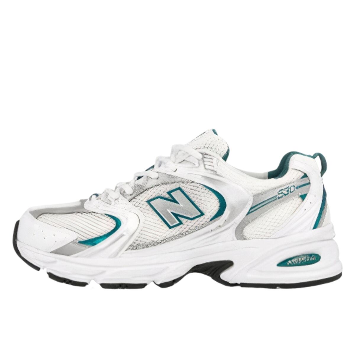 New Balance MR 530 White Silver Metallic Green