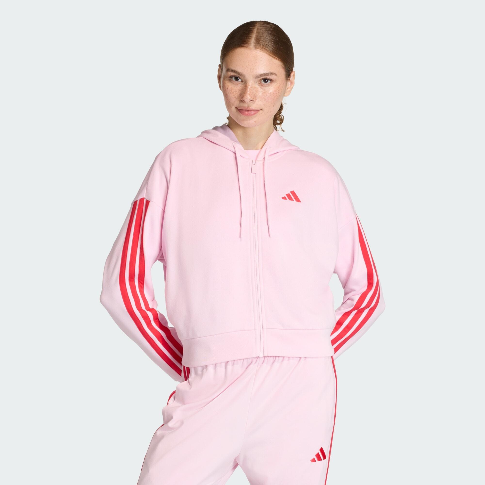 Bluza z kapturem Essentials 3-Stripes French Terry Full-Zip