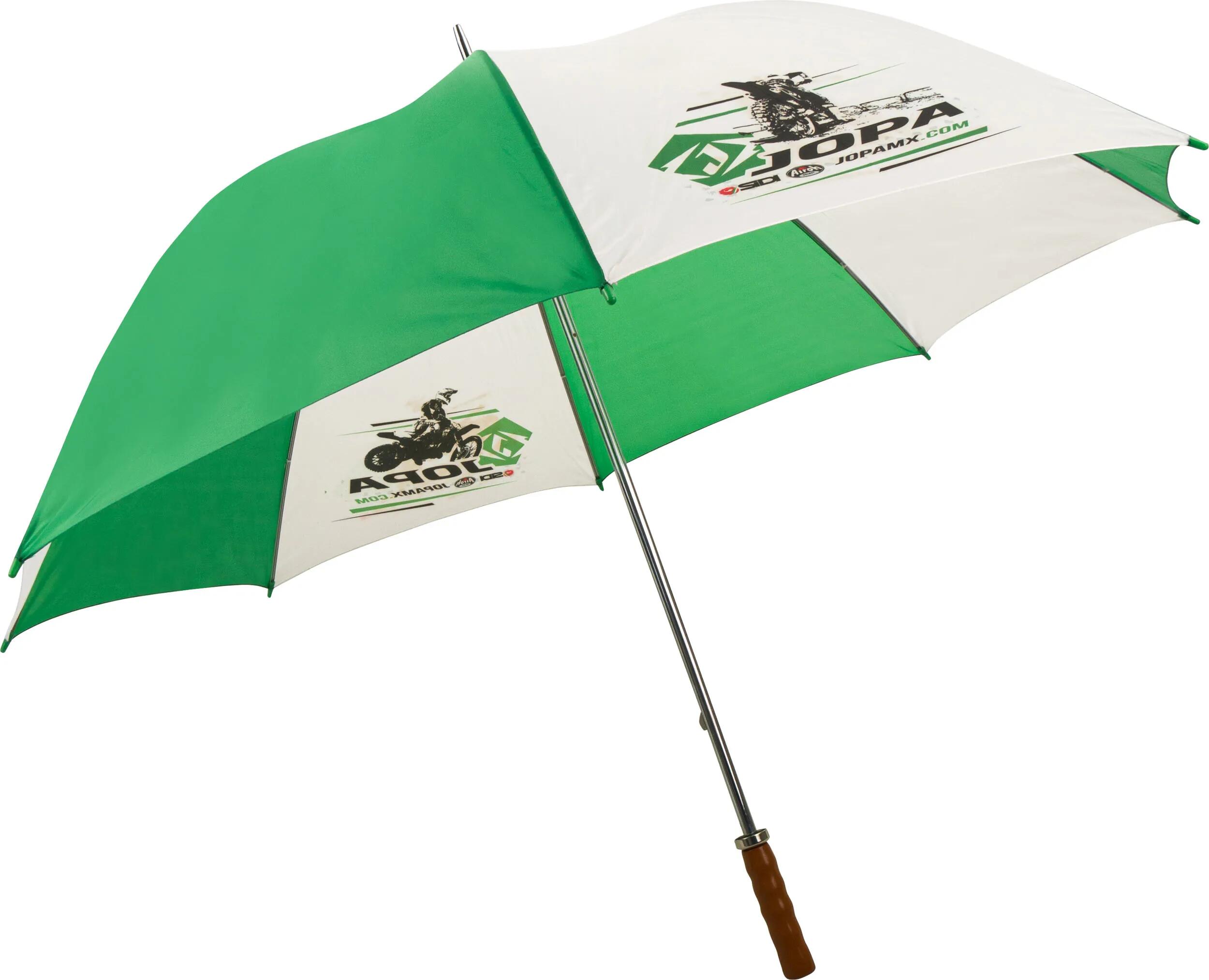 Parasol golfowy 4811, zielono-biały, Ø125 cm