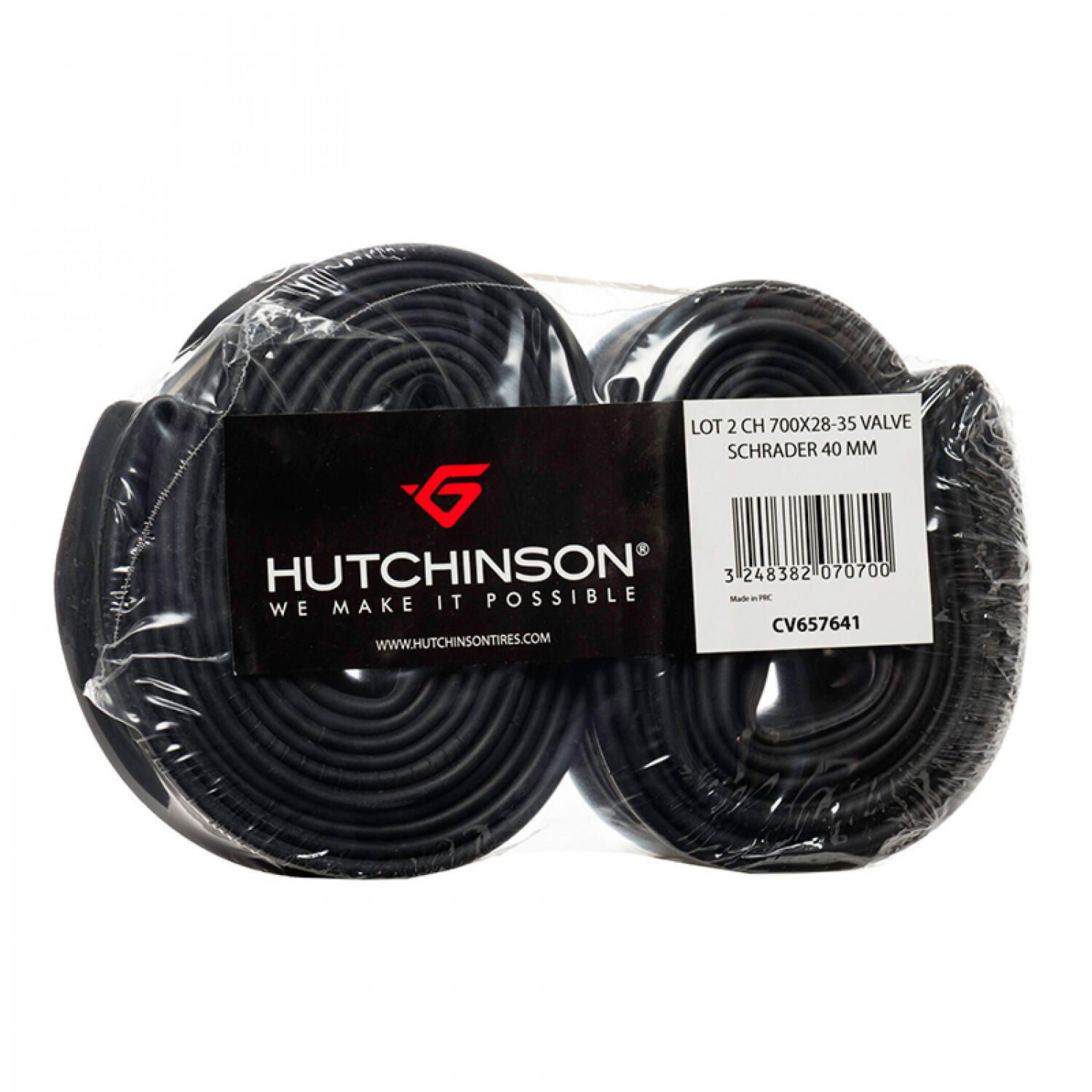 Blister z 2 rurkami zaworu Schradera Hutchinson 700x28-35 40 mm