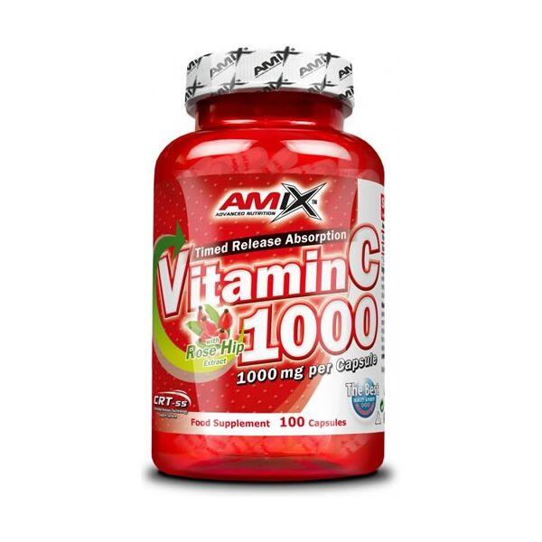 Vitamin C 1000mg + Rose Hip AMIX 100 kaps