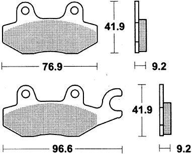 TRW MCB 663 klocki hamulcowe organiczne zestaw