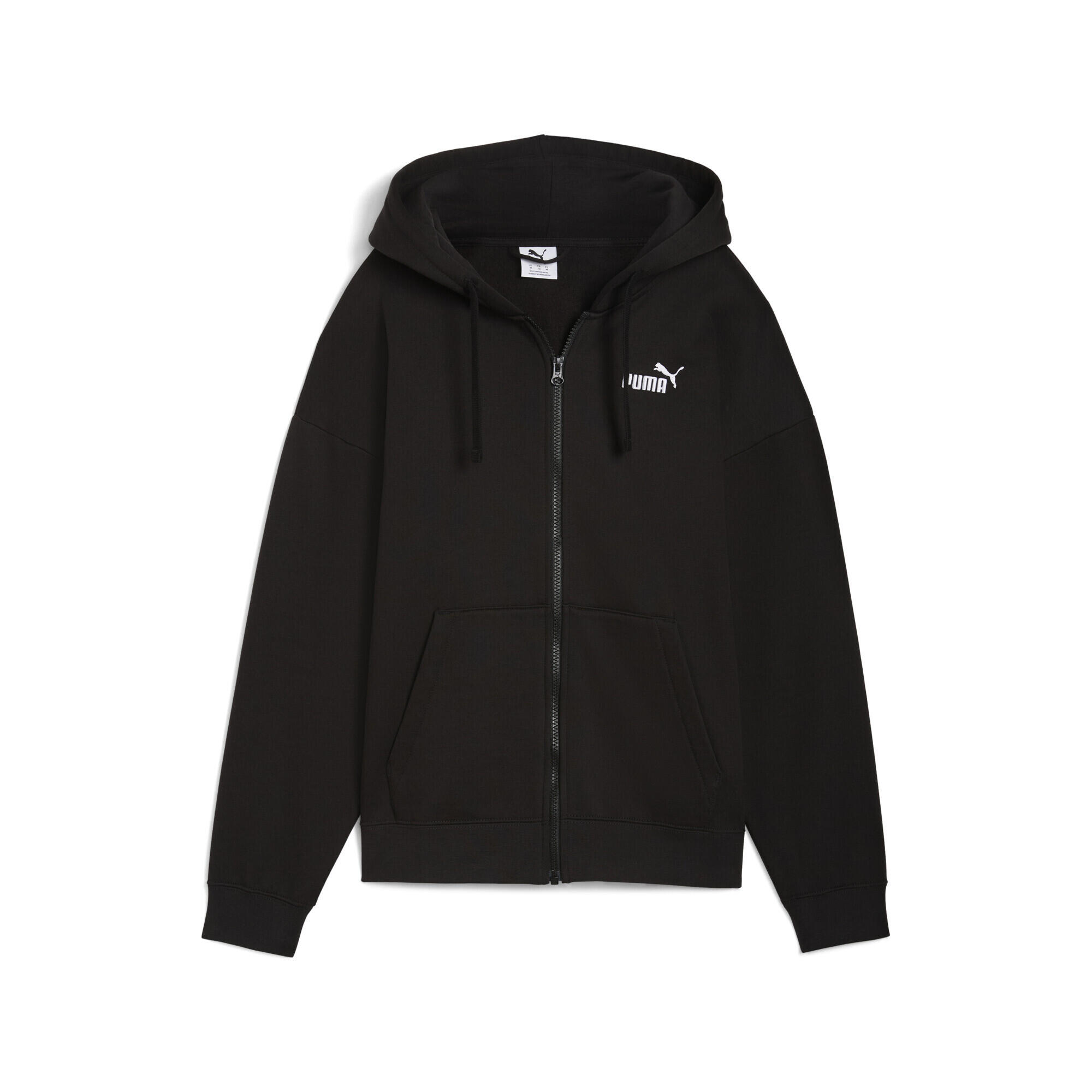 Damska rozpinana bluza z kapturem i małym logo ESS Comfort PUMA
