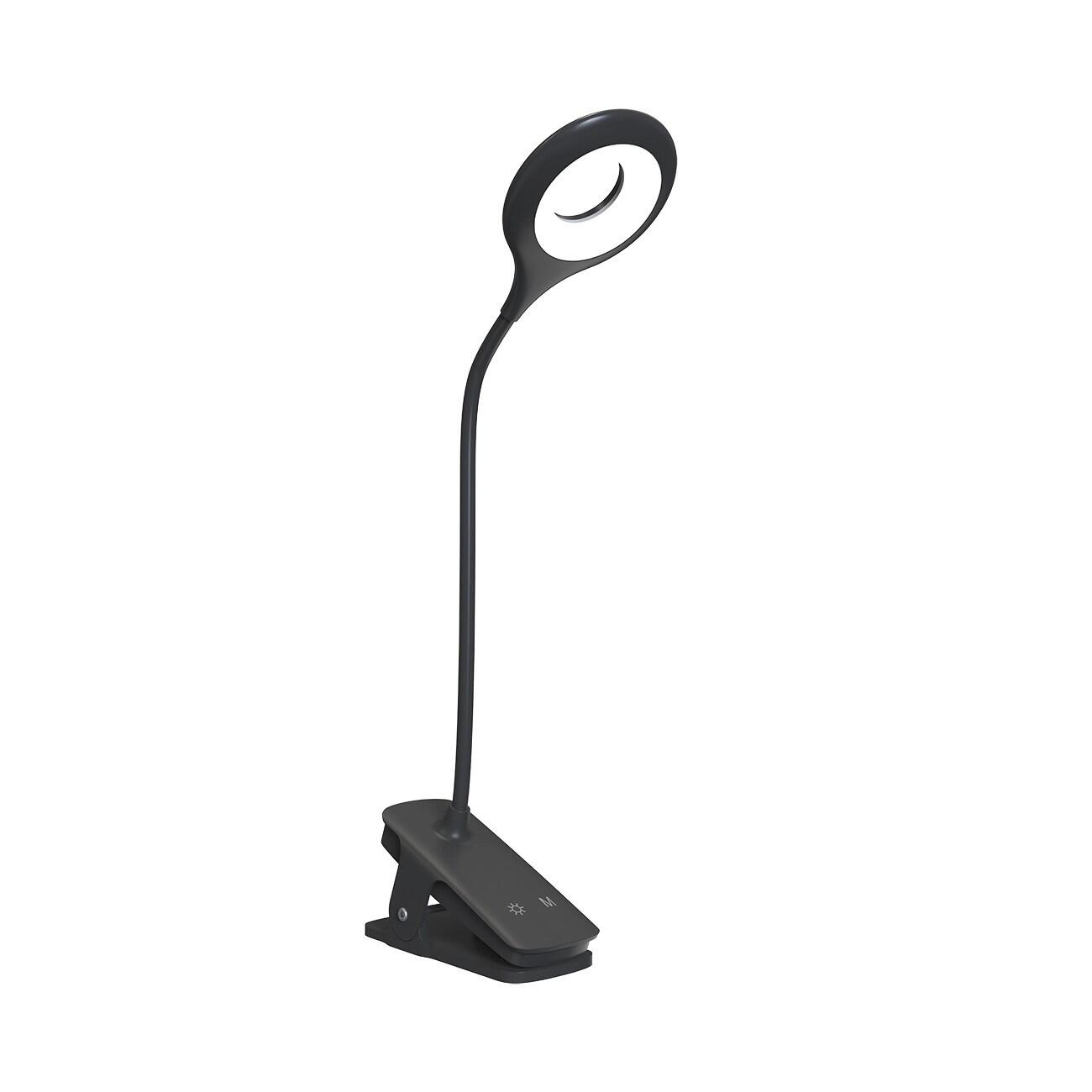 Mini lampka Wozinsky bezprzewodowa lampka led do czytania z klipsem czarna
