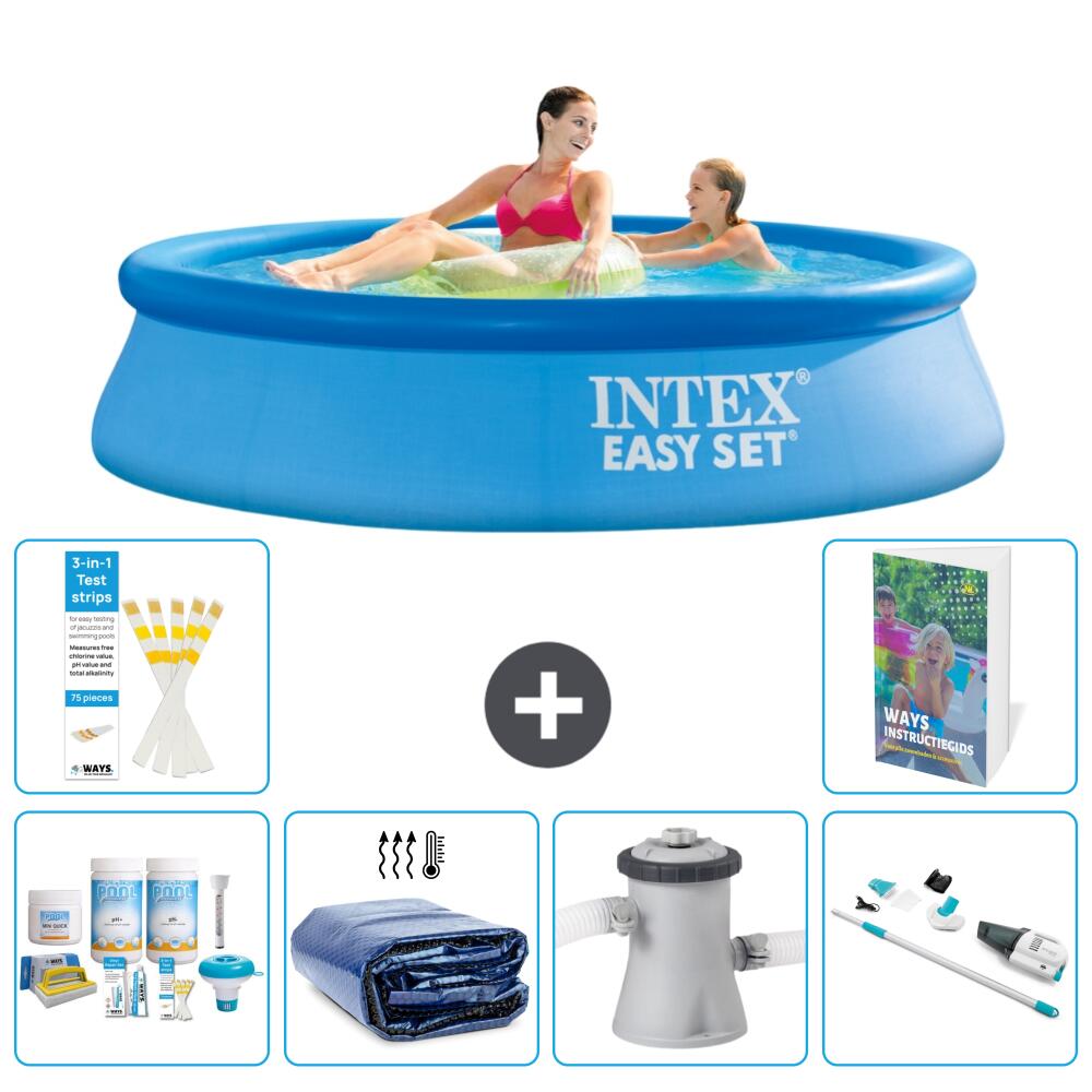 INTEX Basen Easy Set Okrągły - 244x61 cm - 7-częściowy S165