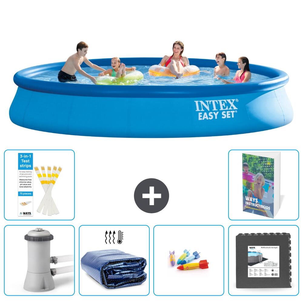 INTEX Basen Easy Set Okrągły - 457x84 cm - 7-częściowy S177