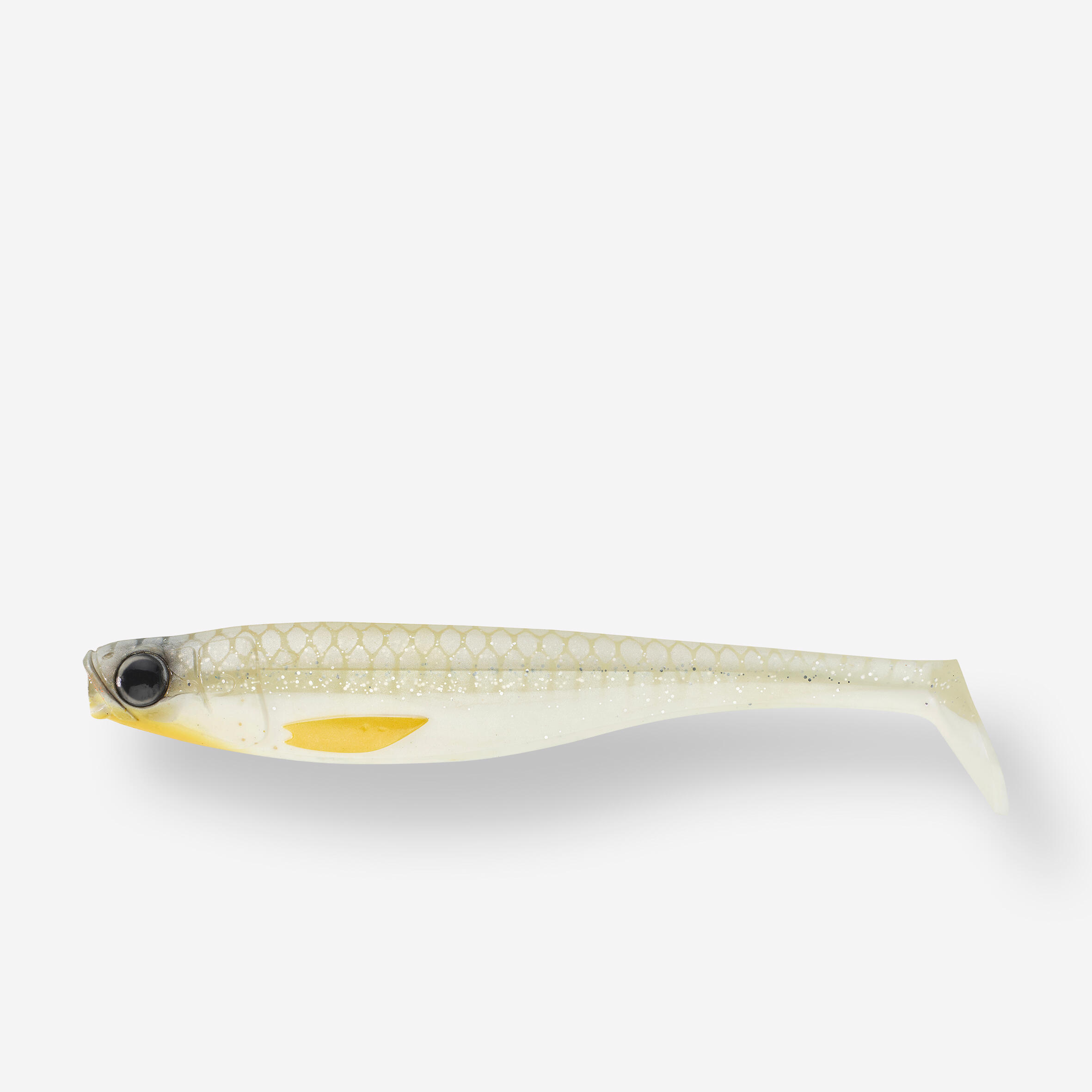 Przynęta miękka Caperlan Rogen Slim shad biała