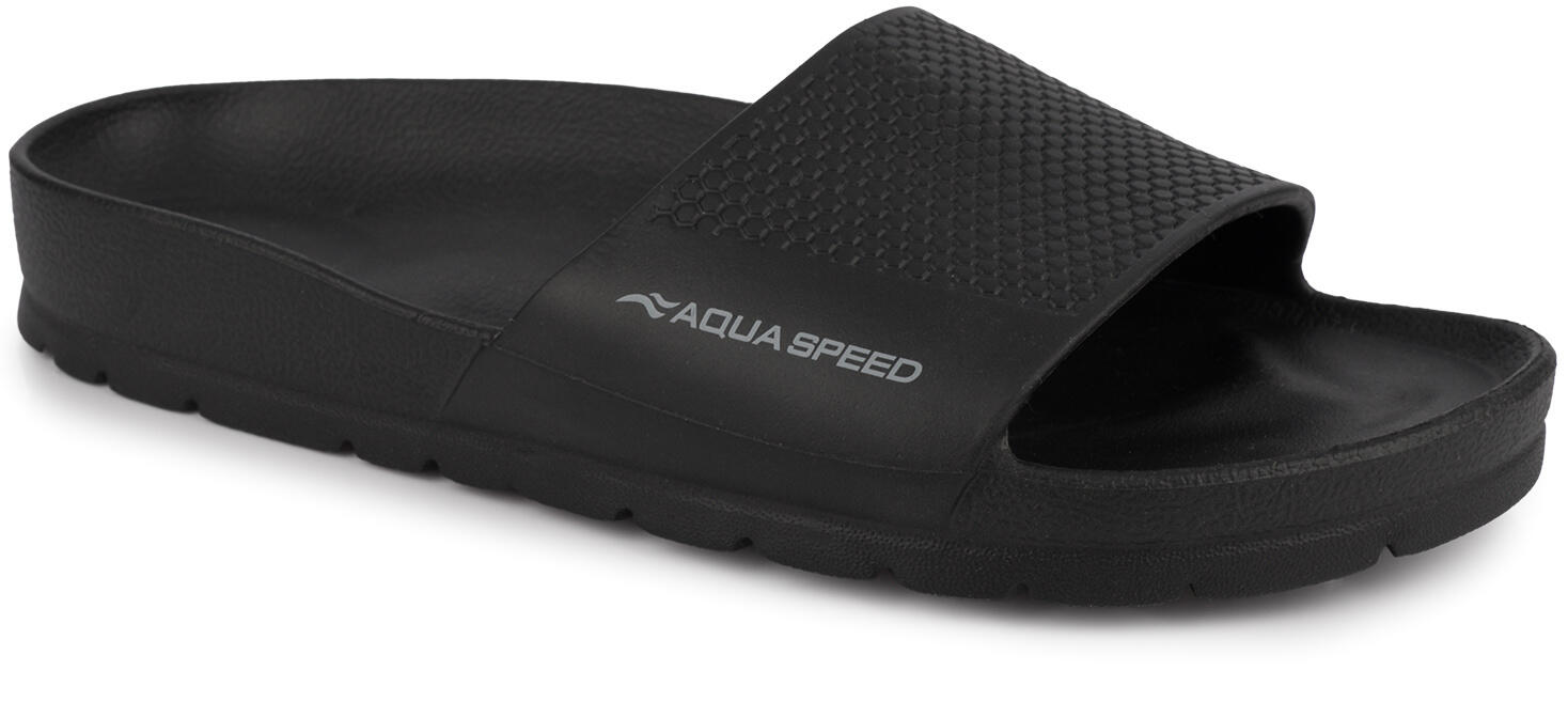 Klapki czarne sportowe na basen plażę AQUA SPEED