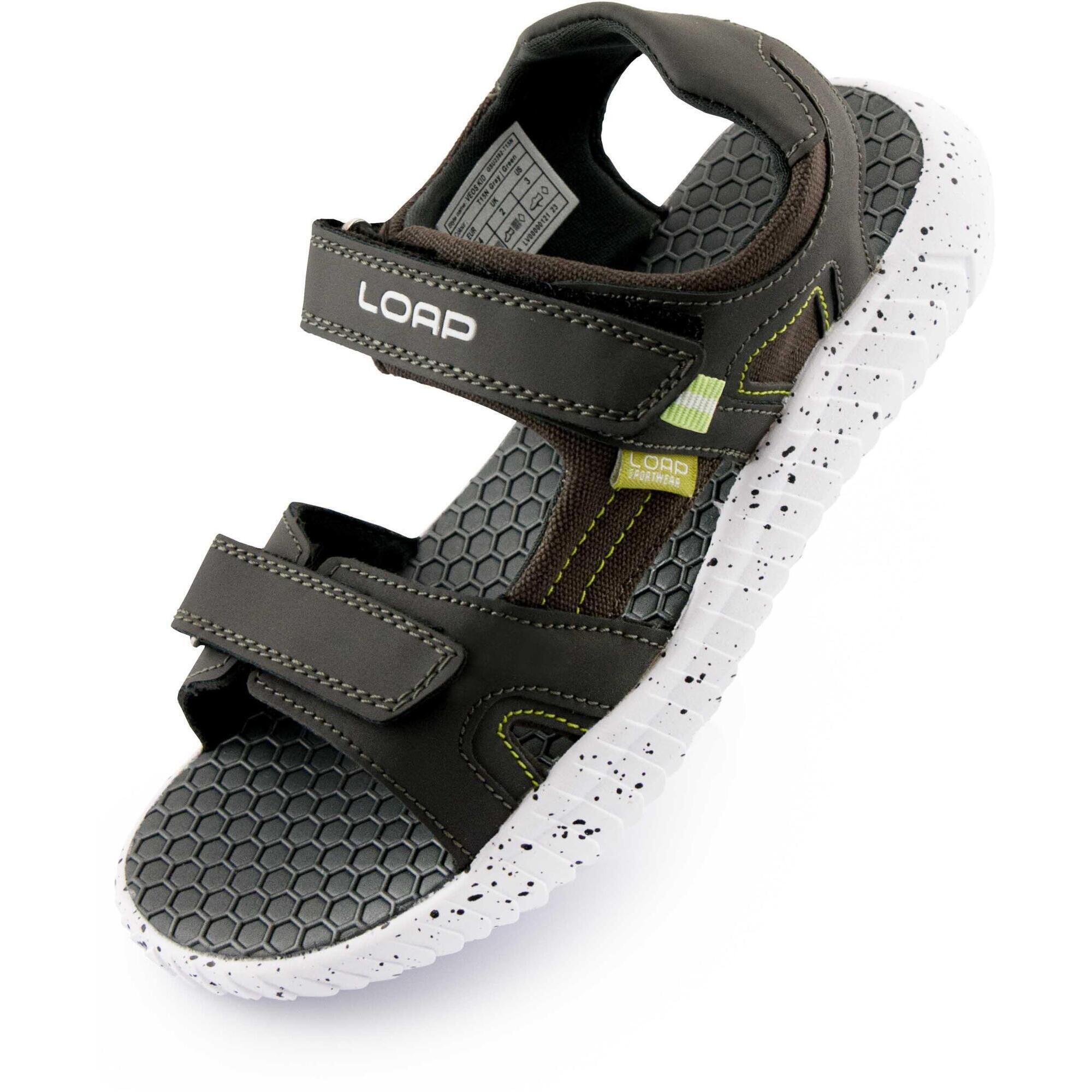 Sandały dziecięce Loap Veos Kid szary/oliwkowy roz.28