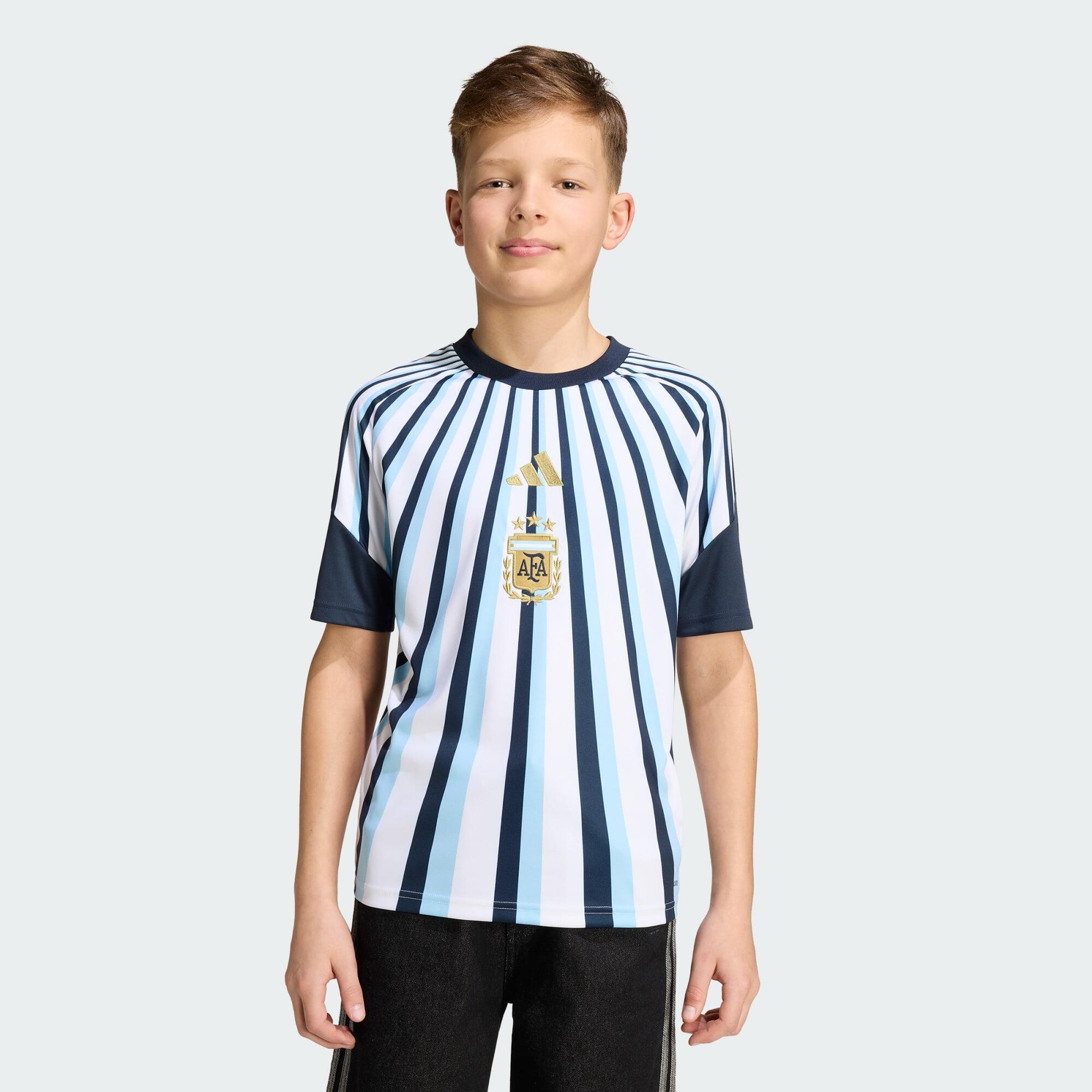 Dziecięca przedmeczowa koszulka domowa Argentyna 26