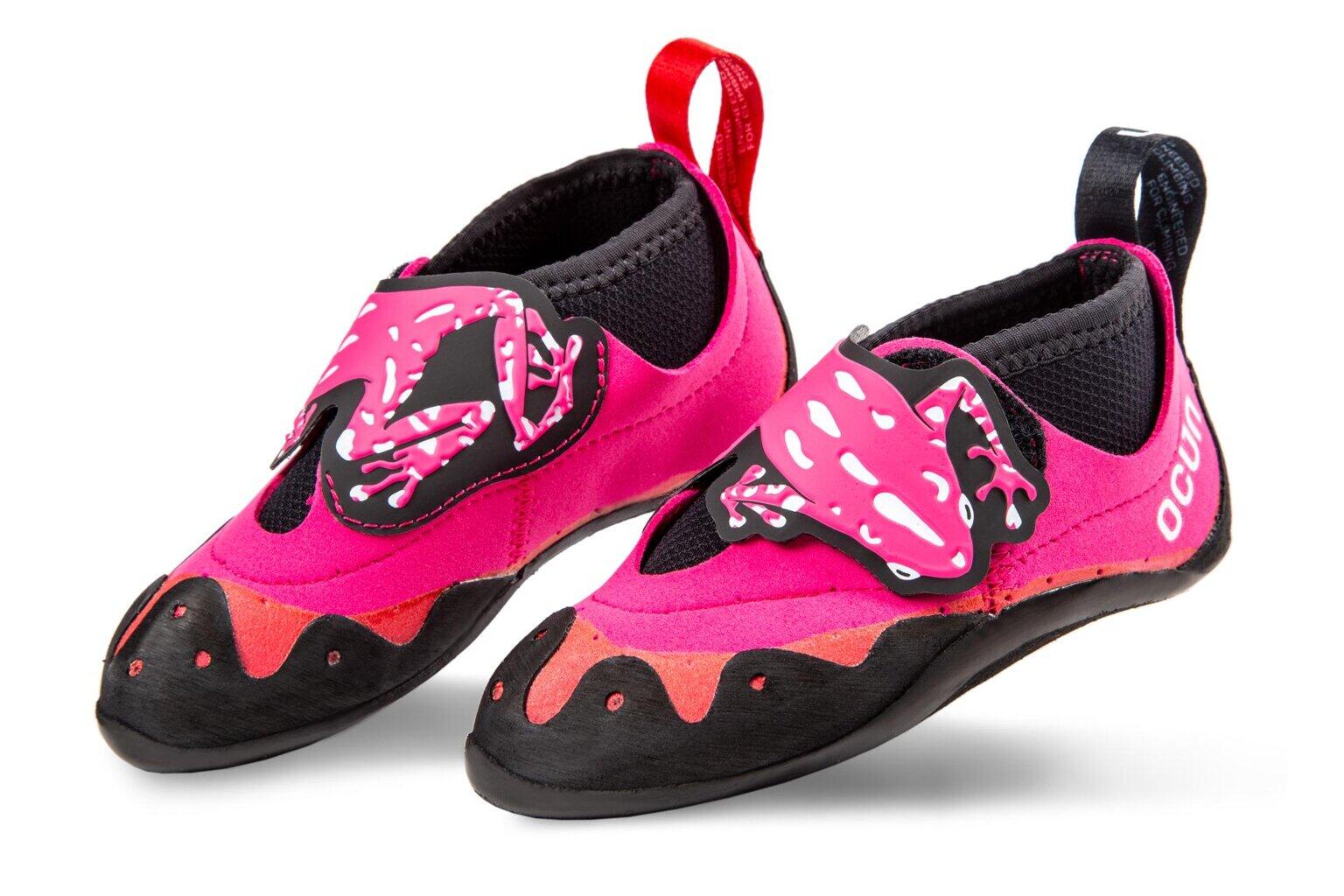 Buty wspinaczkowe na rzepy Ocun Ribbit - pink/black 24/25