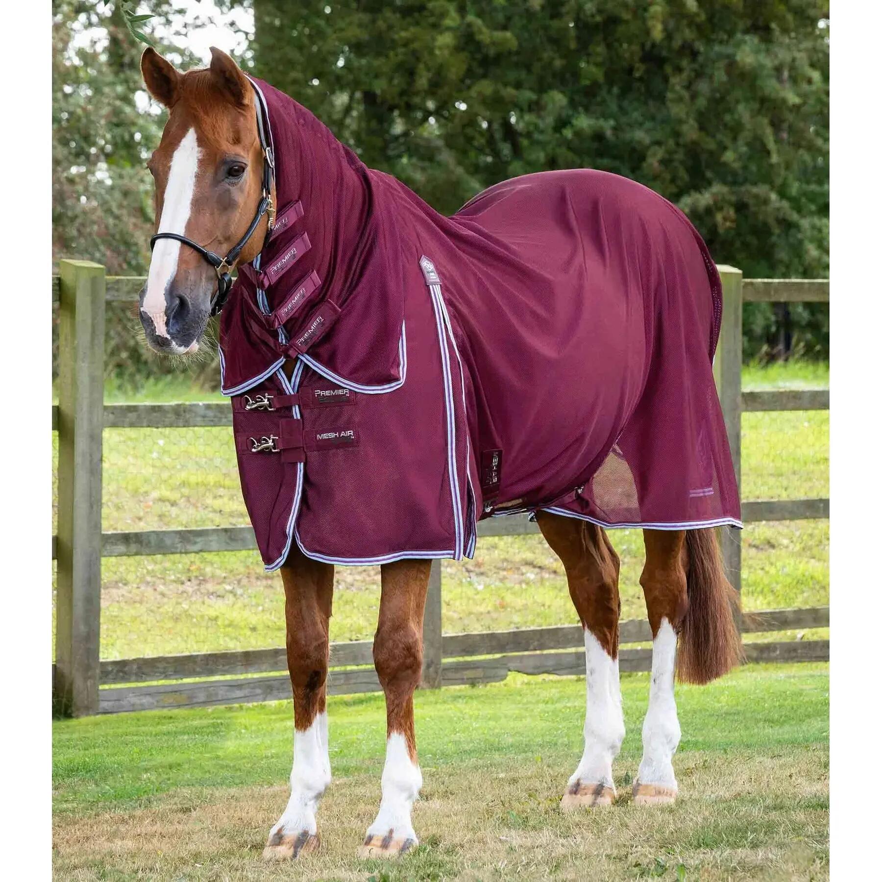 Siatkowa derka przeciw muchom z osłoną szyi Premier Equine Combo