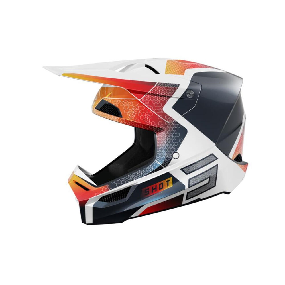 Kask Shot Race Phaser Niebiesko-Czerwony dla Dorosłych