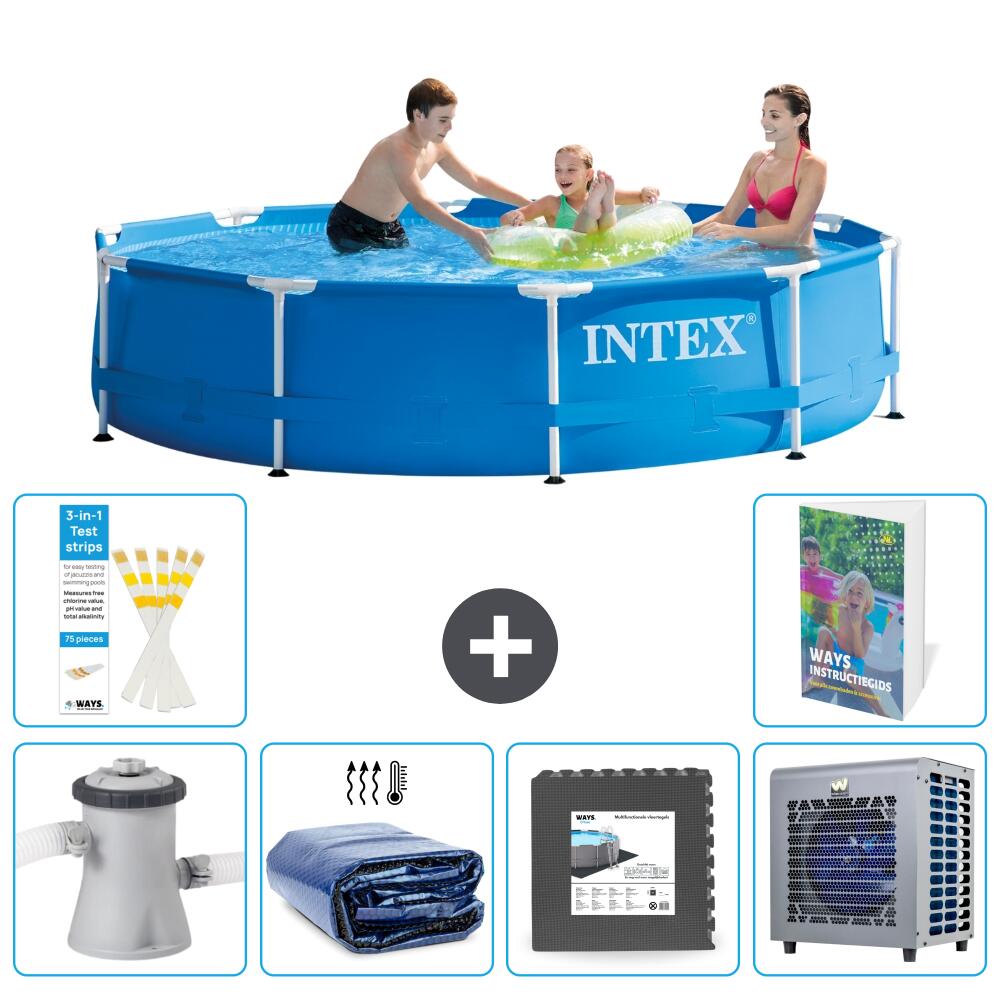 INTEX Basen ze stelażem Okrągły - 305x76 cm - 7-częściowy S190