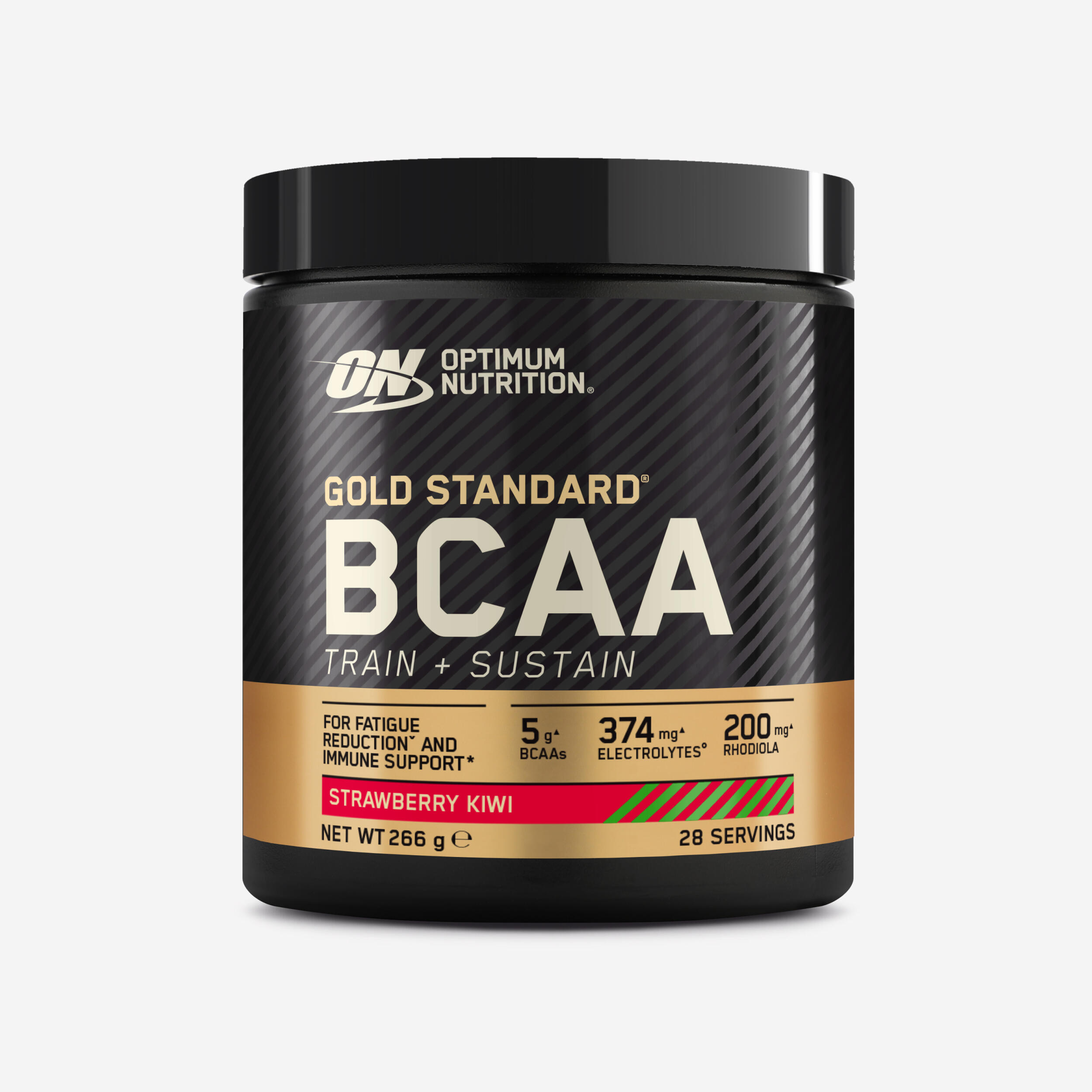 Aminokwasy BCAA Optimum Nutrition train + sustain 266 g truskawka-kiwi