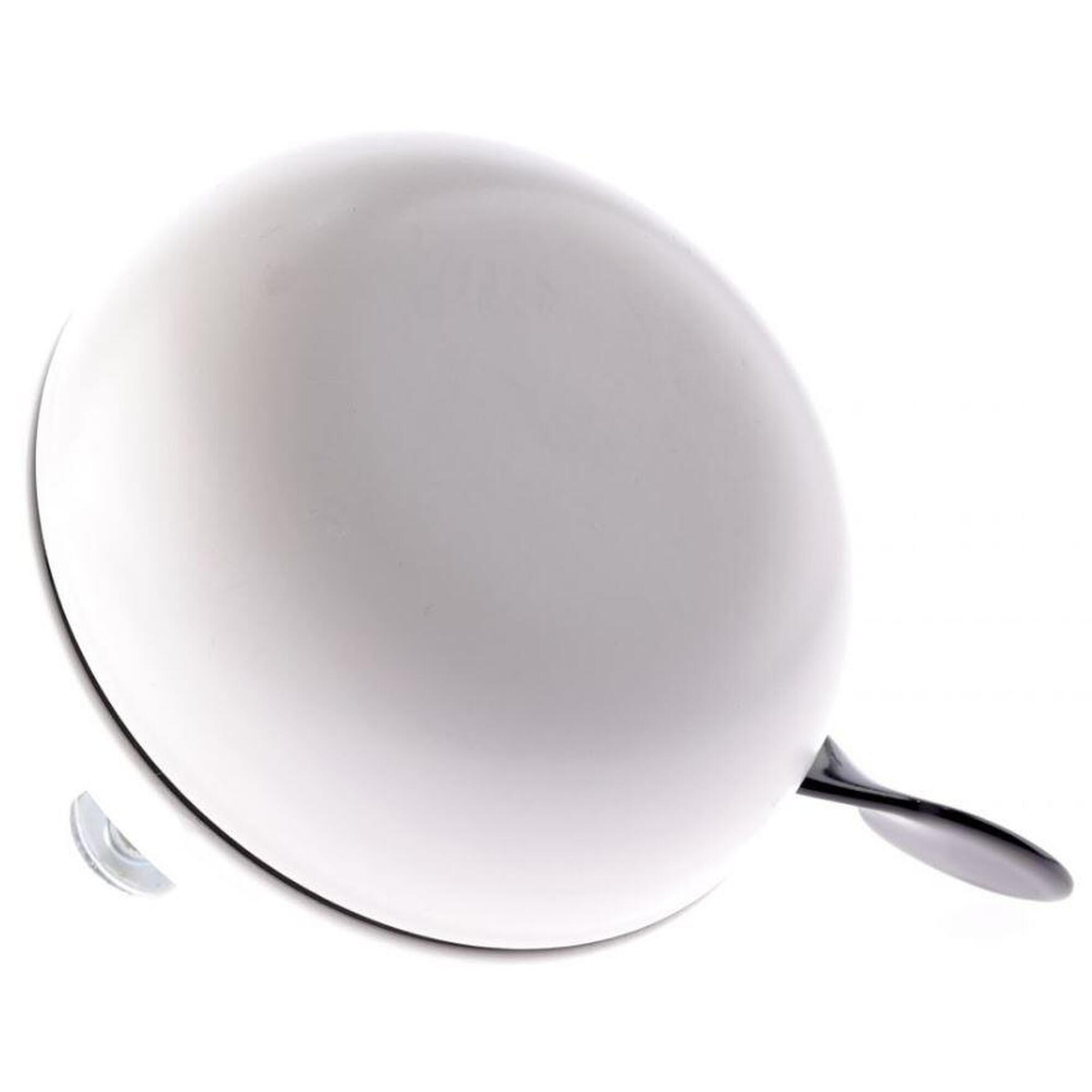 Dzwonek Rowerowy Ding Dong Sauvignon White 80 Mm - Biały Matowy