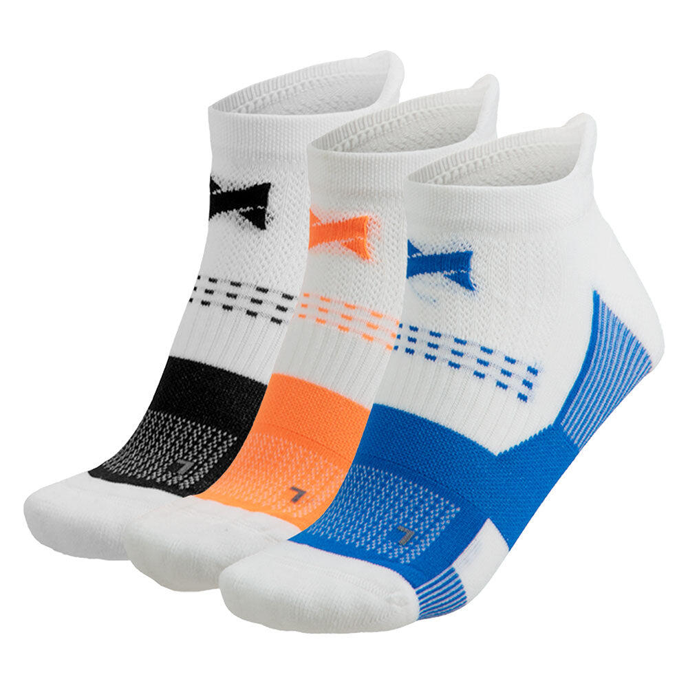 Skarpetki do tenisówek fitness - Uniseks - Multi White - 3 pary