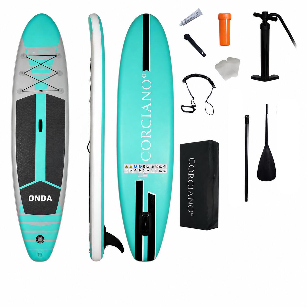 Deska SUP 320cm Corciano Stand Up Paddle Do Pływania Pompowana Wiosło Akces