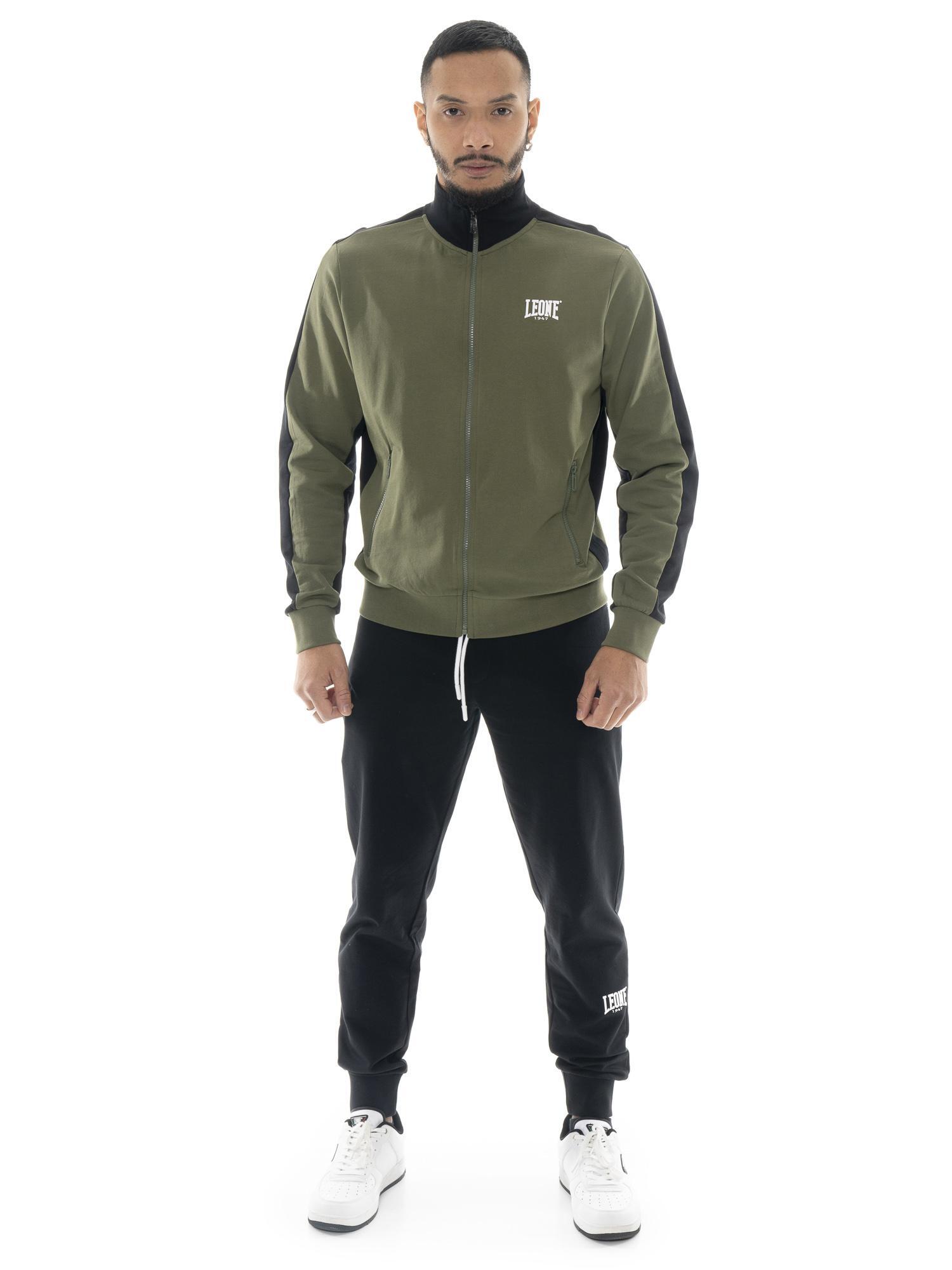 Bluza z bawełna z pełny zamek błyskawiczny na co dzień